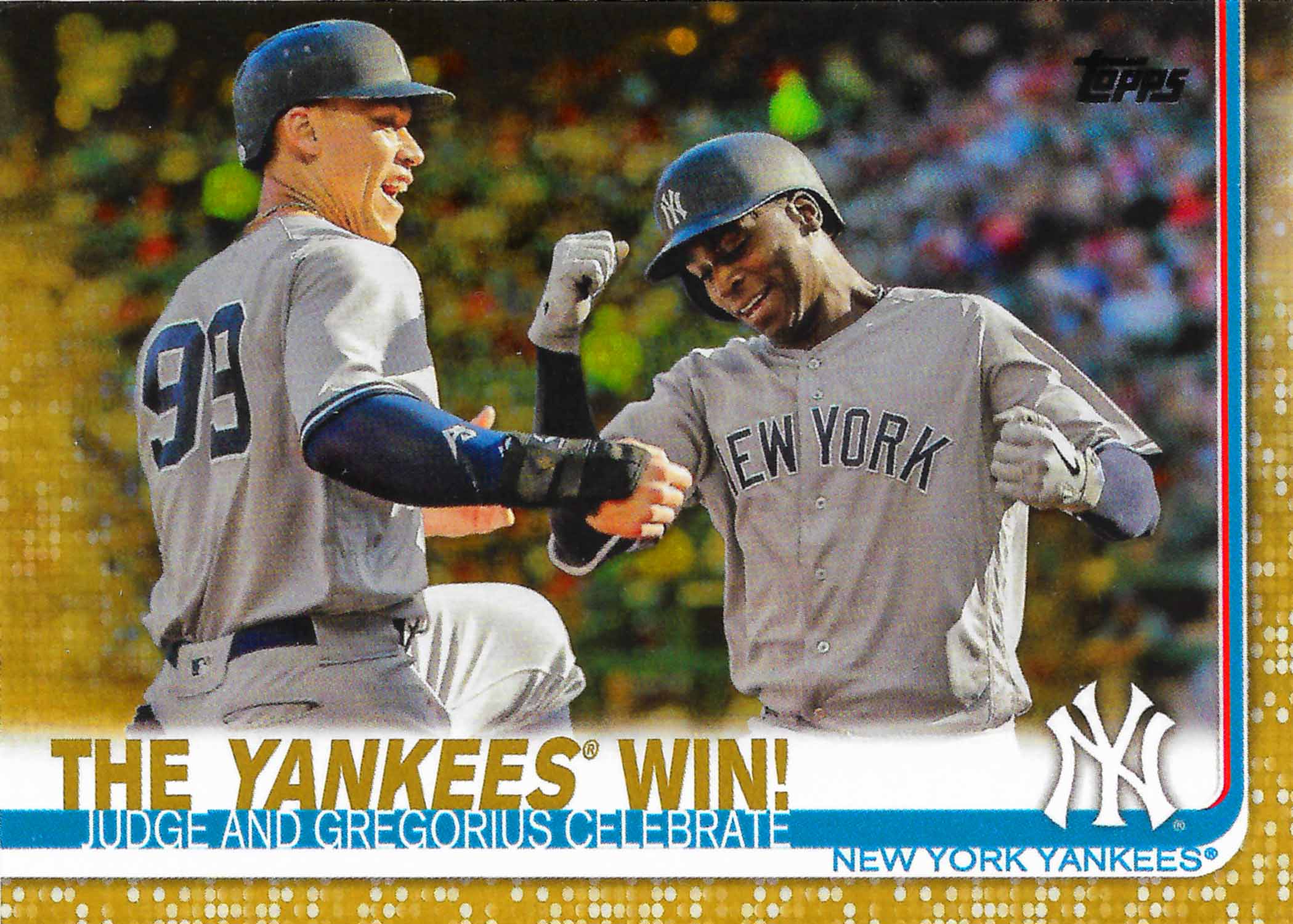 2019 Topps Gold The Yankees Win!
