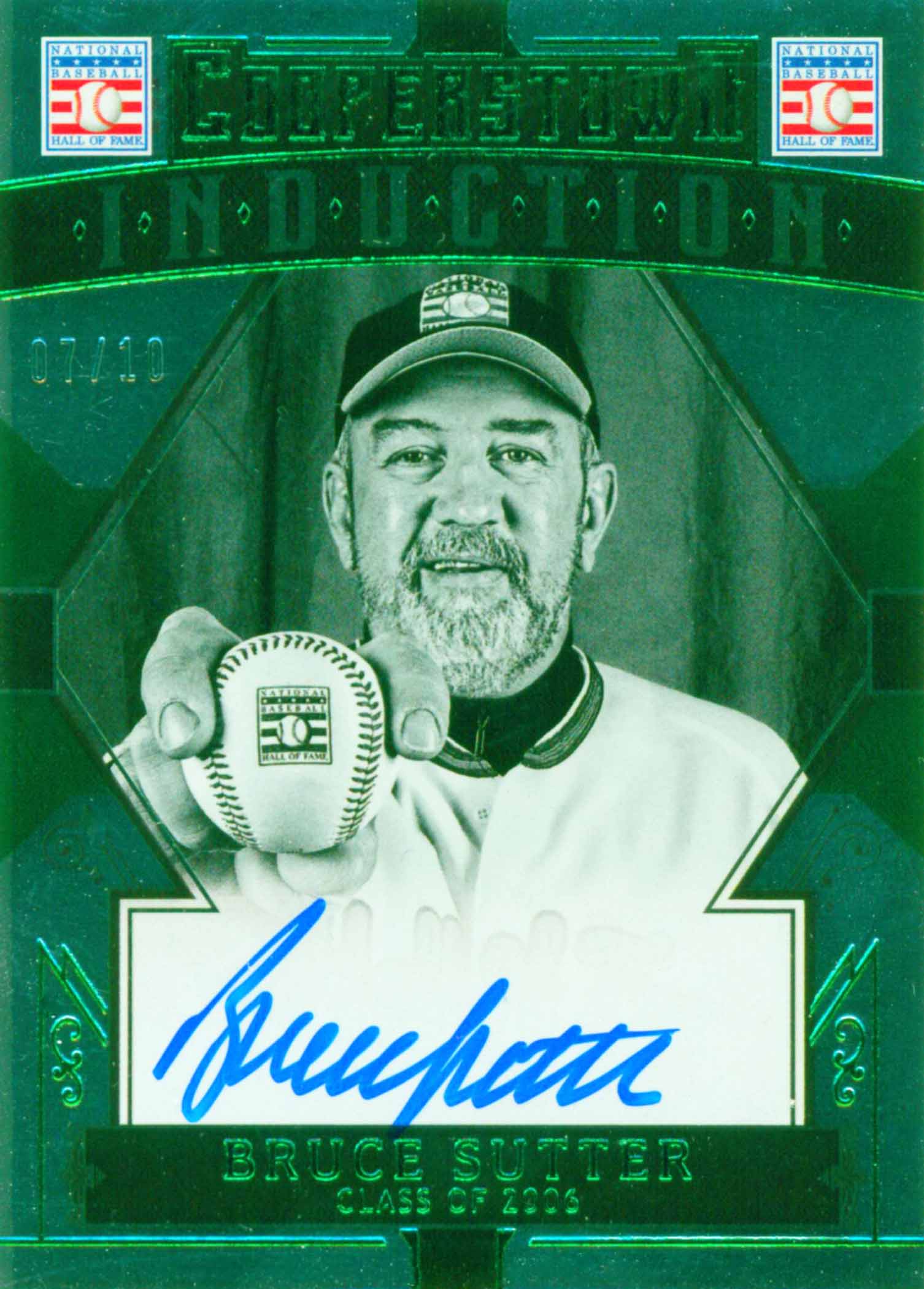 2015 Panini Cooperstown Induction Signatures Green