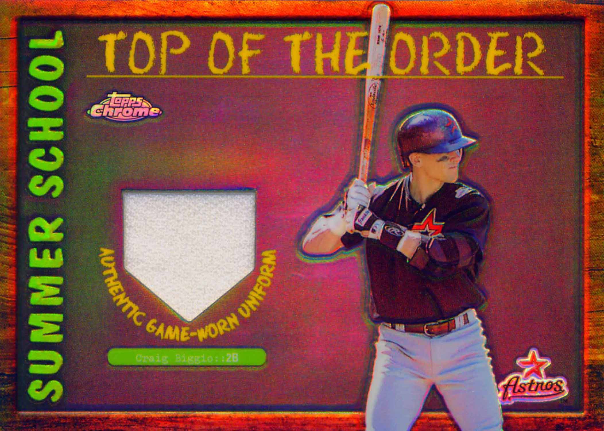 2002 Topps Chrome Summer School Top of the Order Relics Uniform