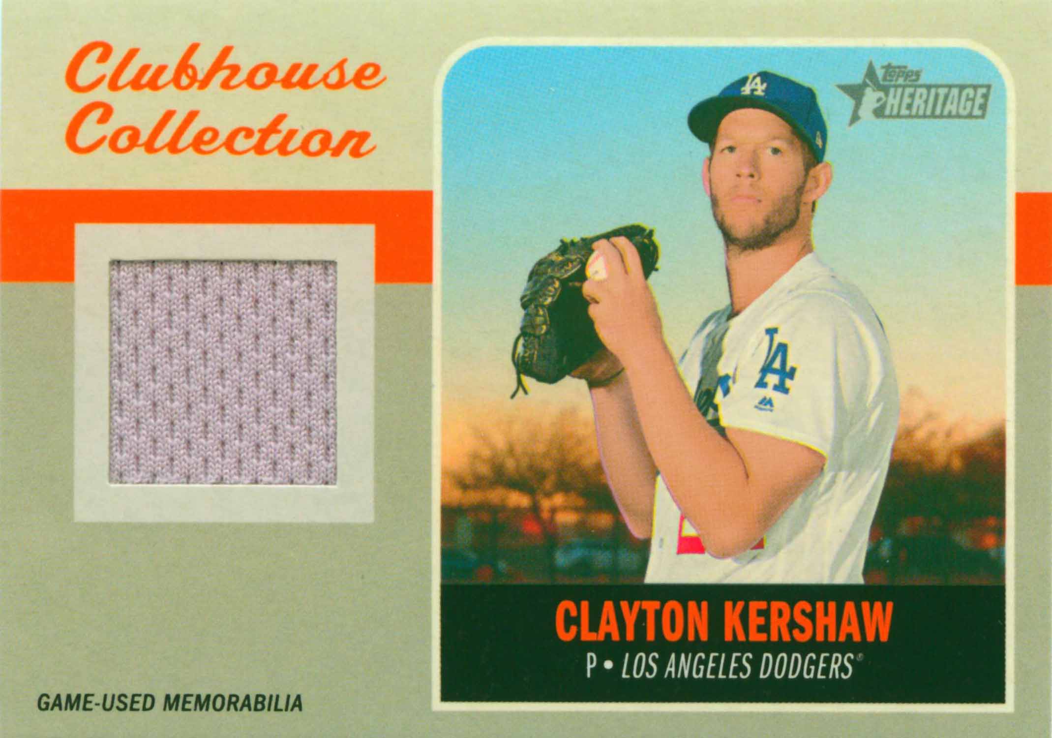 2019 Topps Heritage Clubhouse Collection Relics