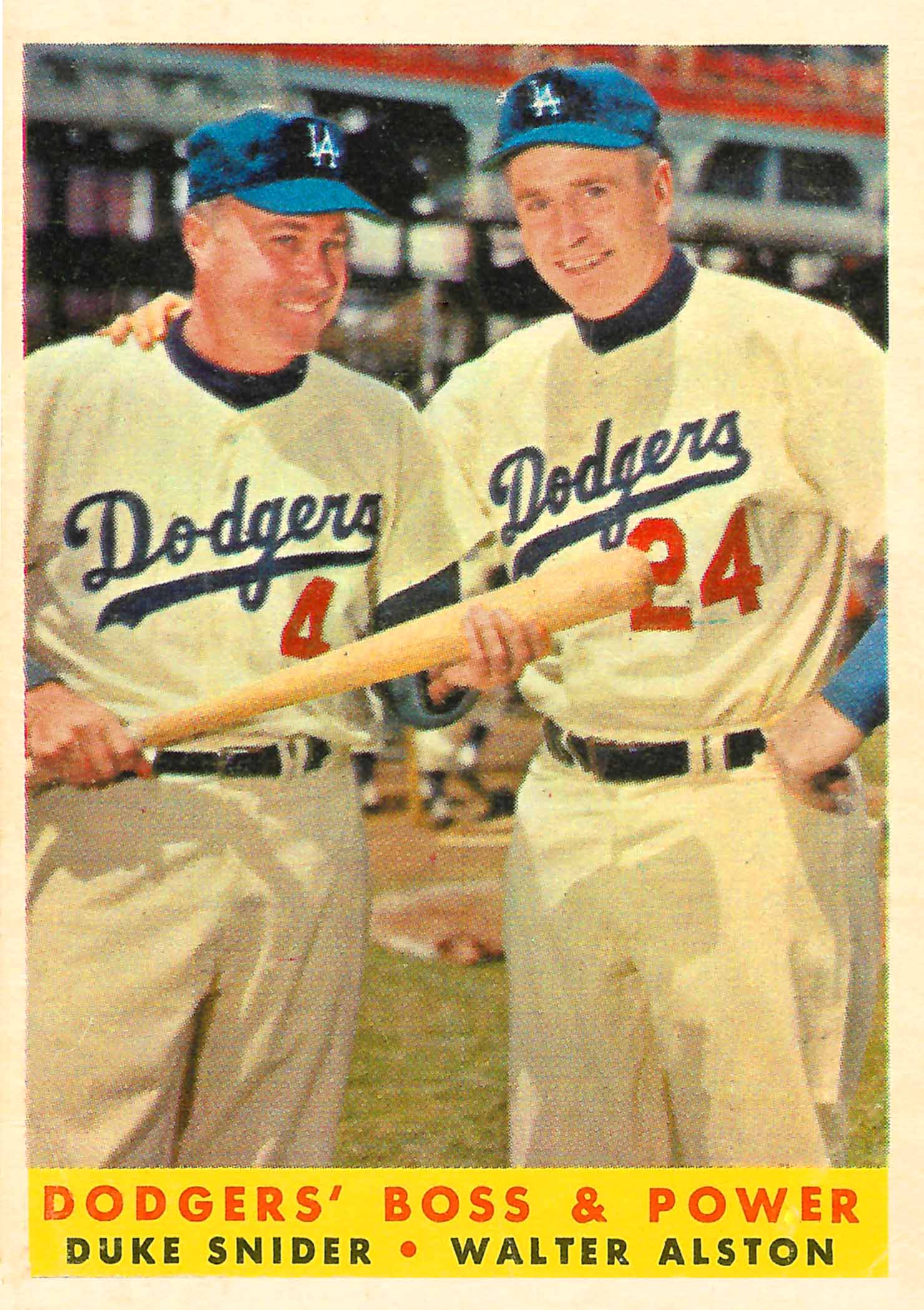 1958 Topps Dodgers Boss and Power