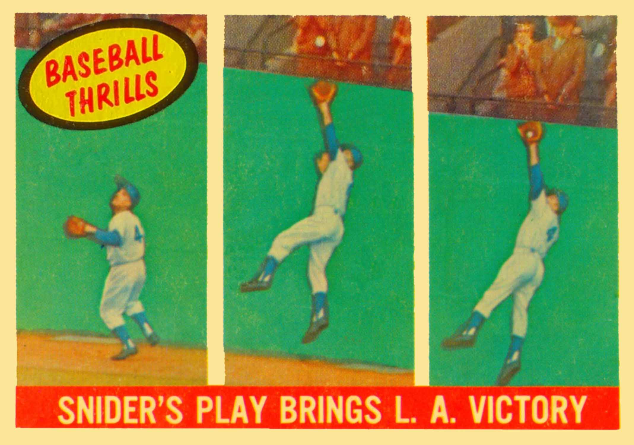 1959 Topps Baseball Thrills