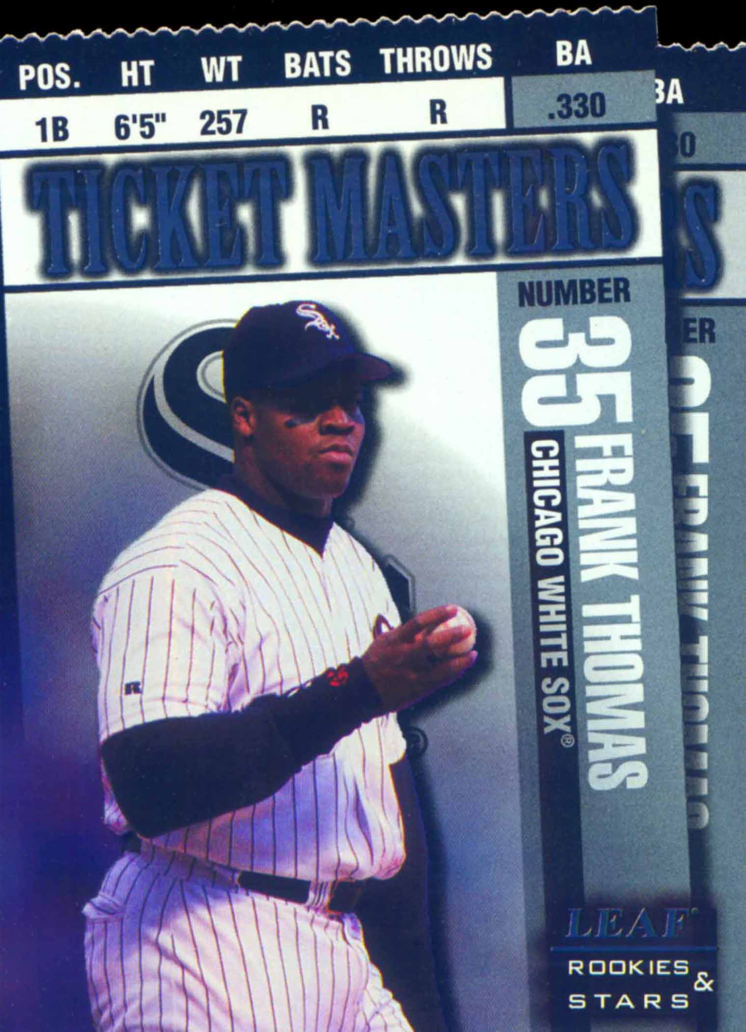 1998 Leaf Rookies and Stars Ticket Masters Die Cuts