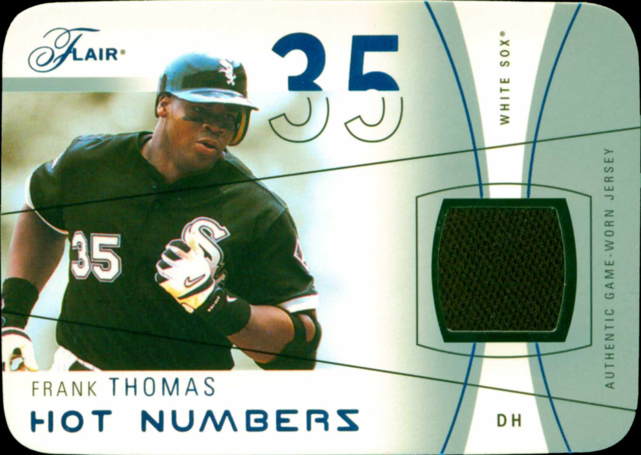 2004 Flair Hot Numbers Game Used Blue