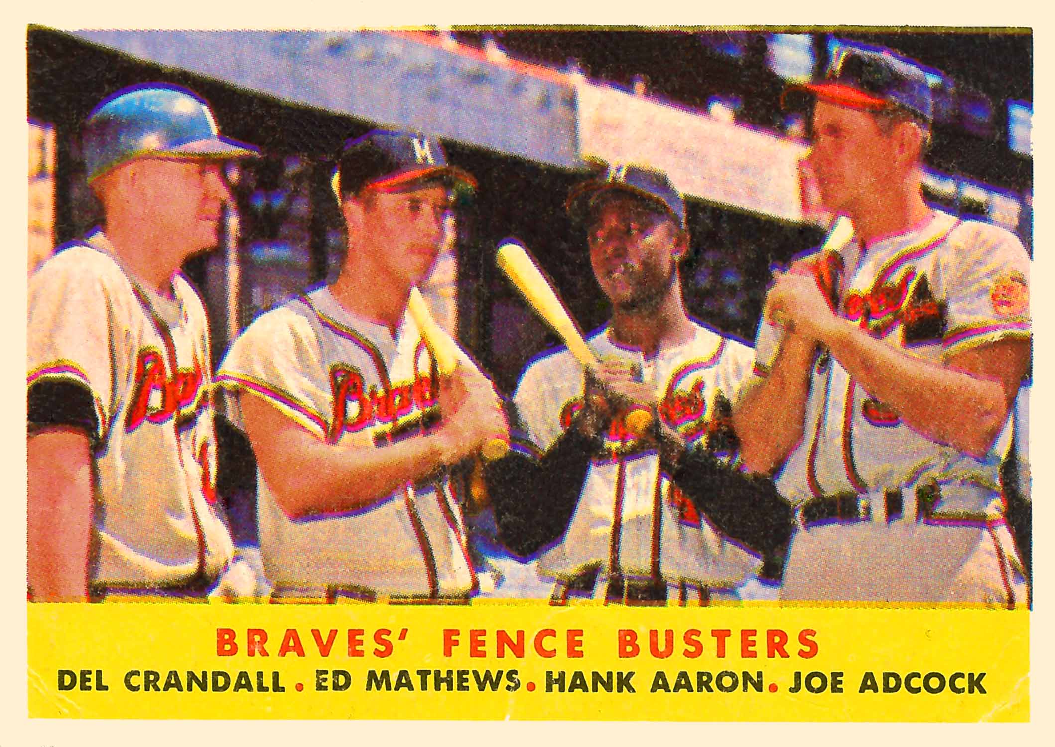 1958 Topps Braves Fence Busters