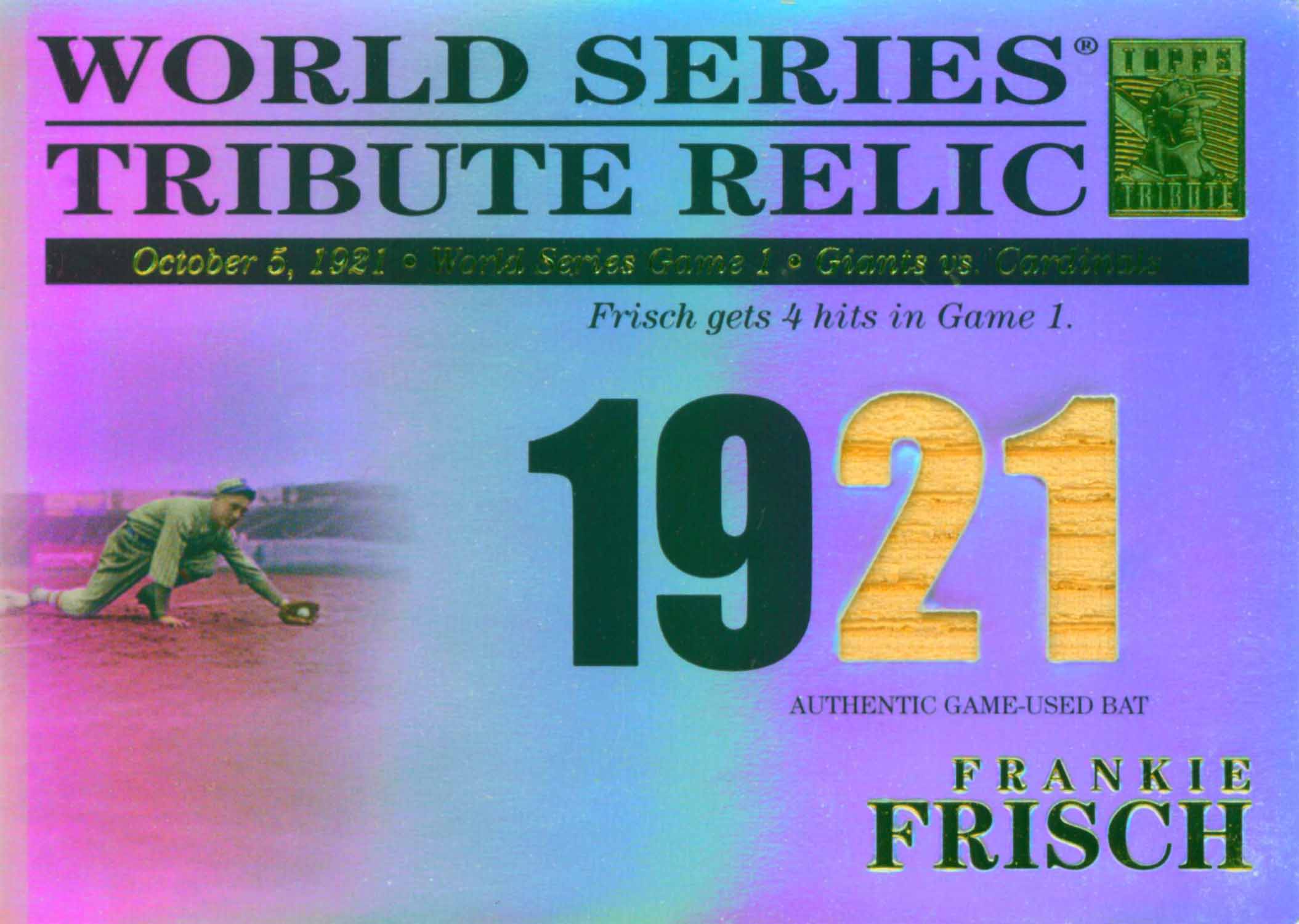 2003 Topps Tribute World Series Tribute Relics Bat