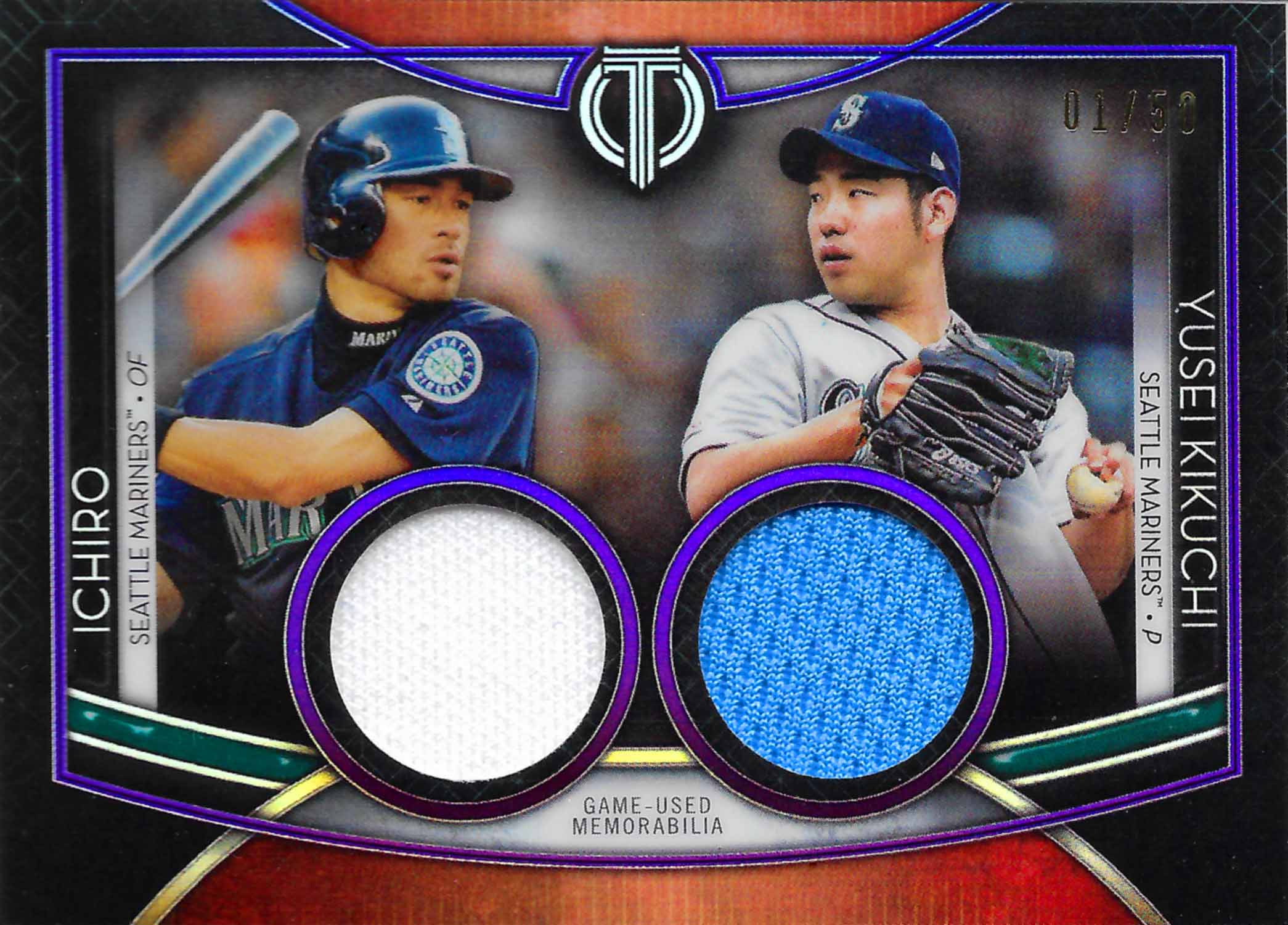 2020 Topps Tribute Dual Player Relics Purple