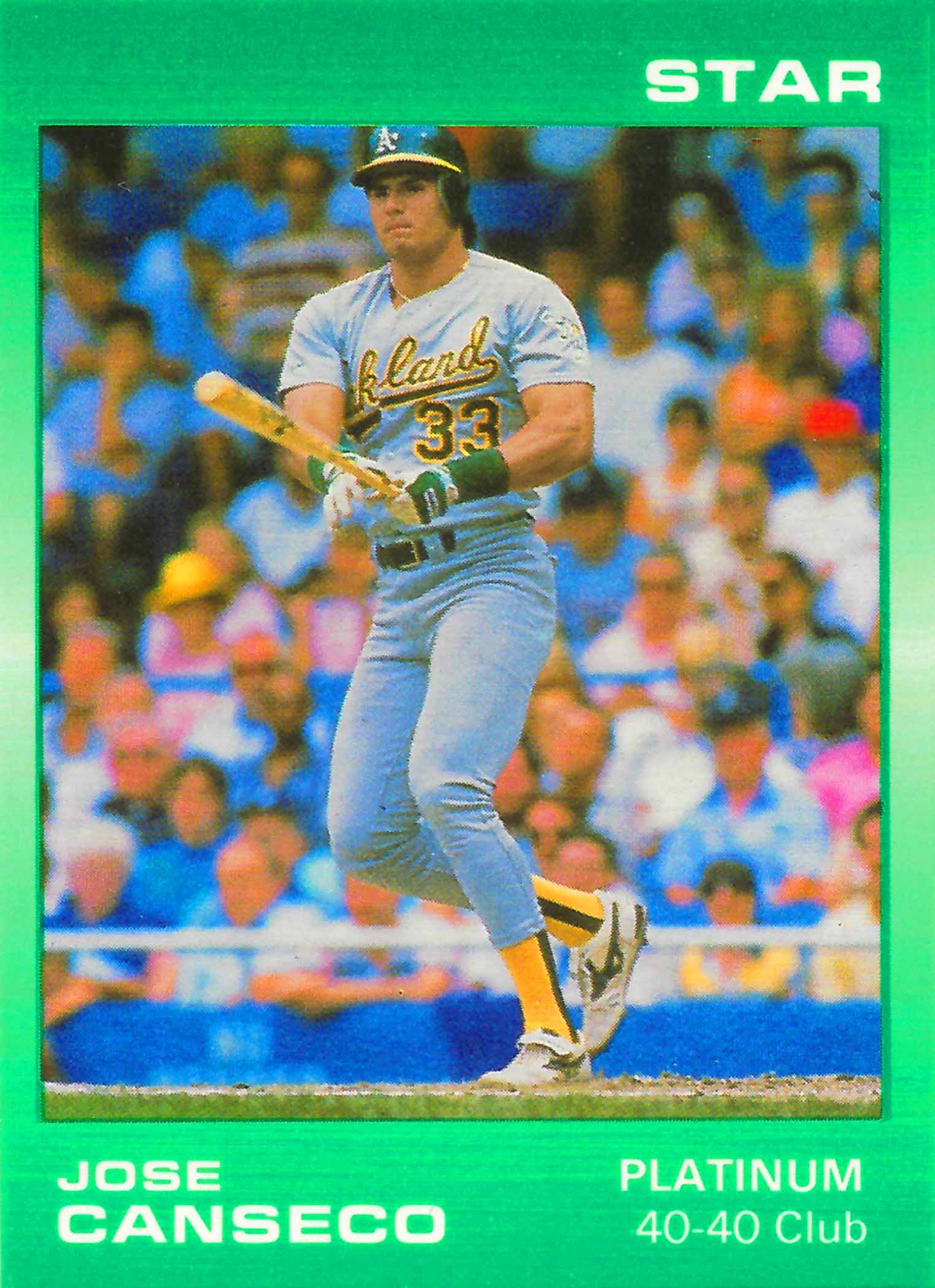 1989 Star Canseco Platinum Edition