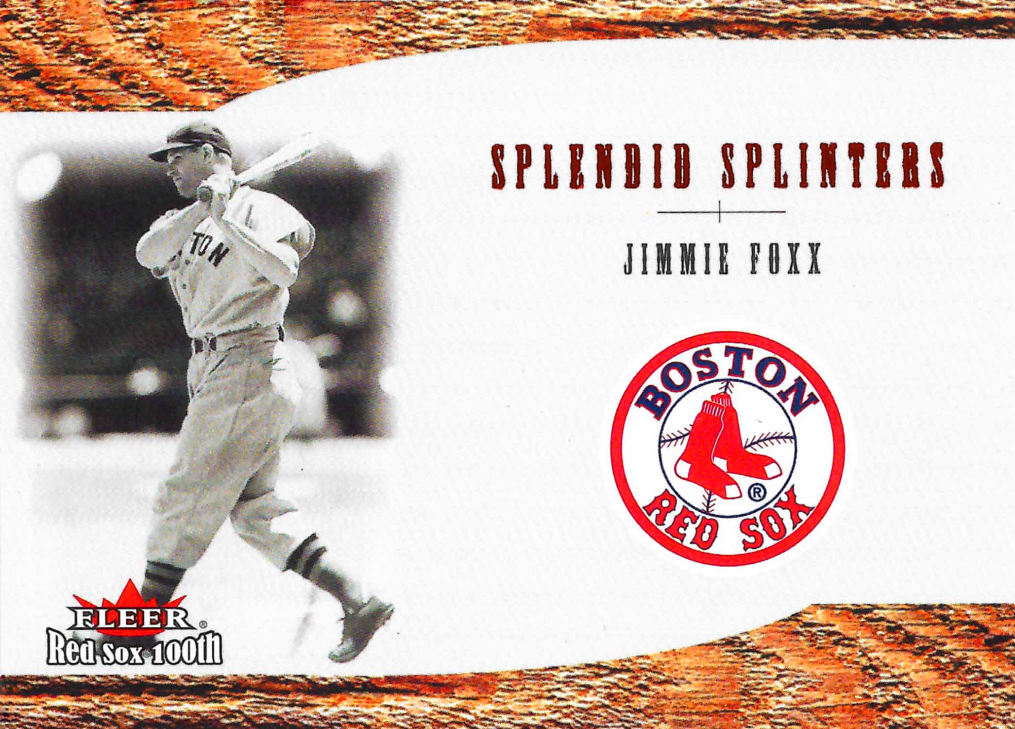 2001 Fleer Red Sox 100th Splendid Splinters