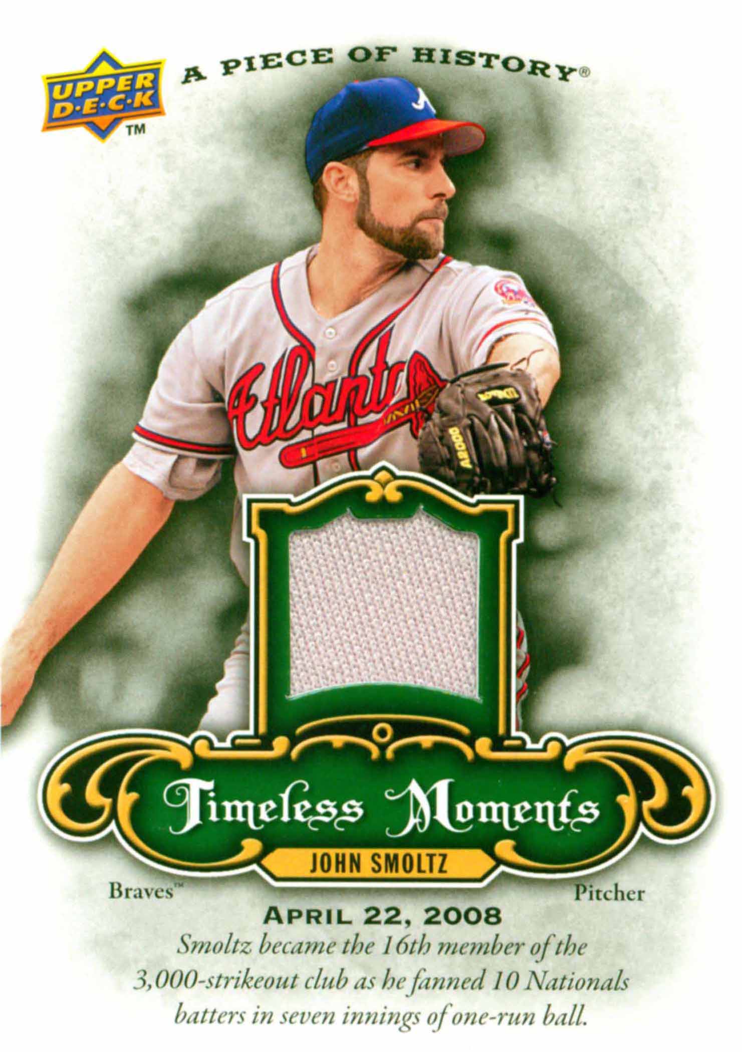 2009 UD A Piece of History Timeless Moments Jersey