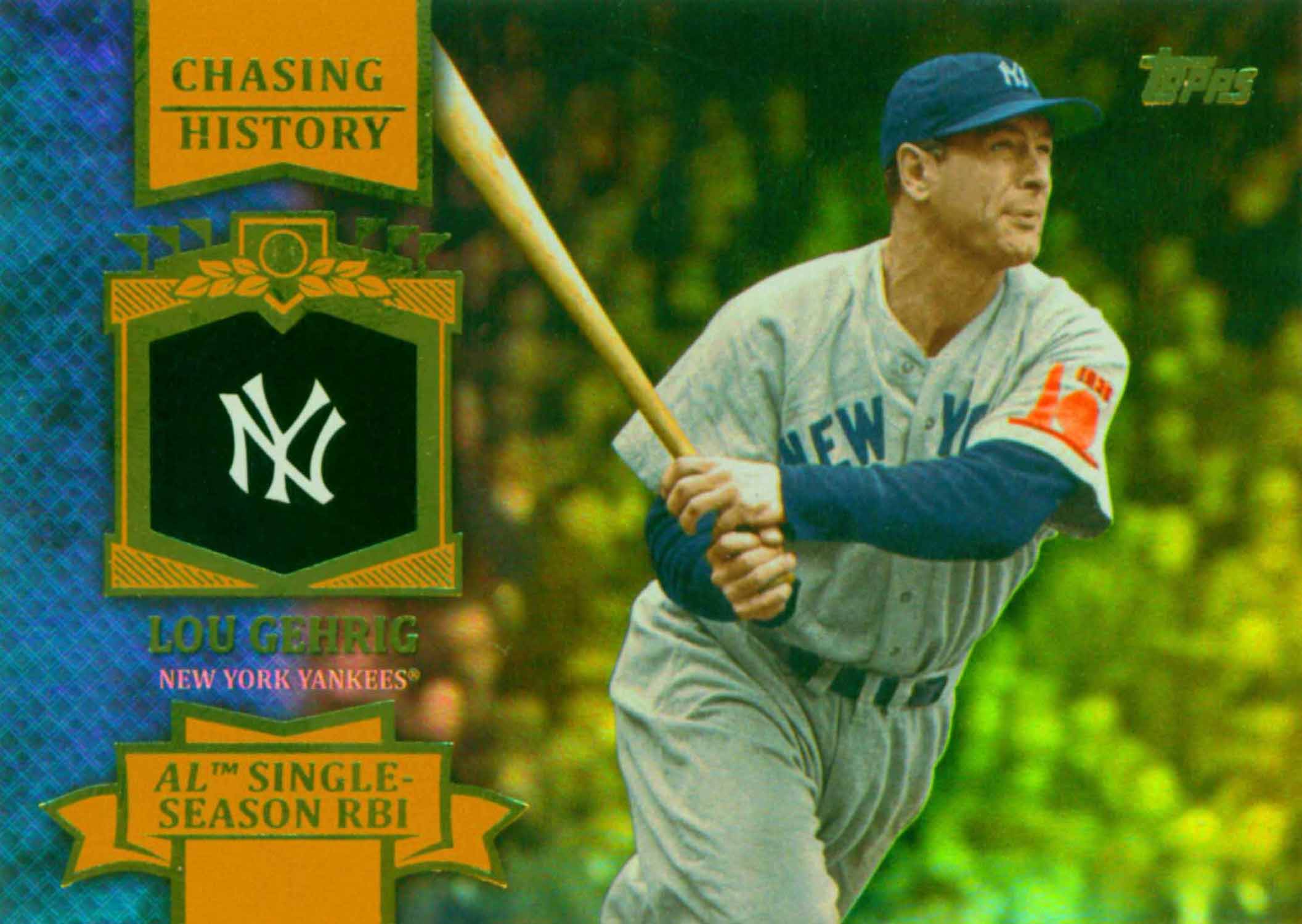 2013 Topps Chasing History Holofoil Gold