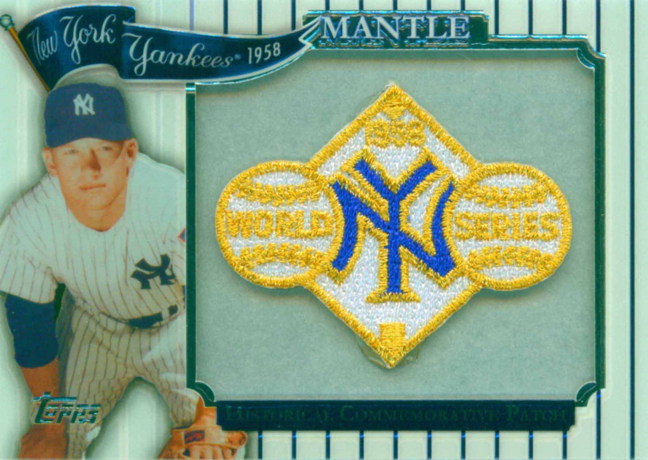 2009 Topps Factory Set Target Mantle World Series Patch