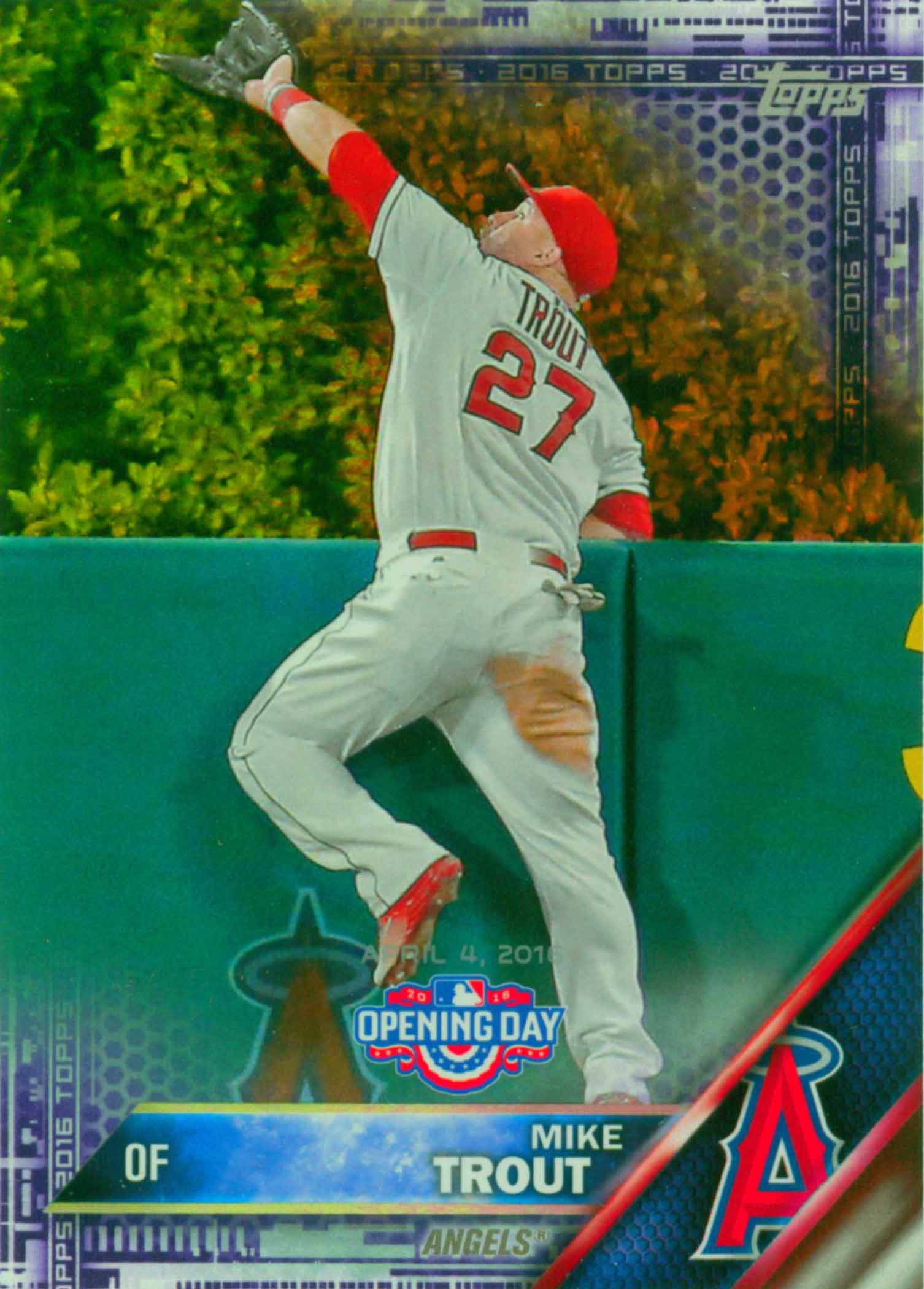 2016 Topps Opening Day Toys R Us Purple Foil