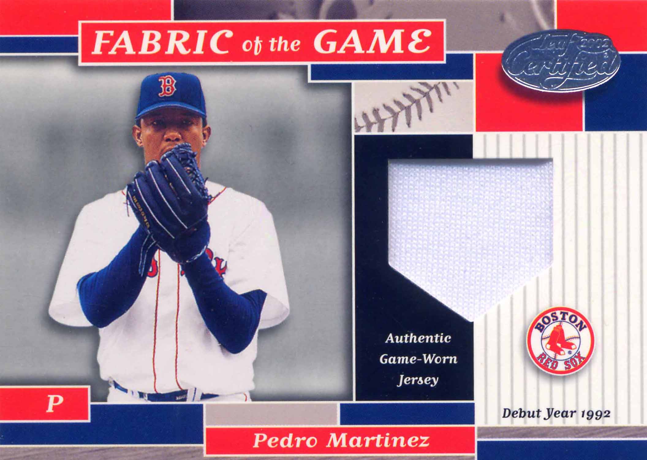 2002 Leaf Certified Fabric of the Game