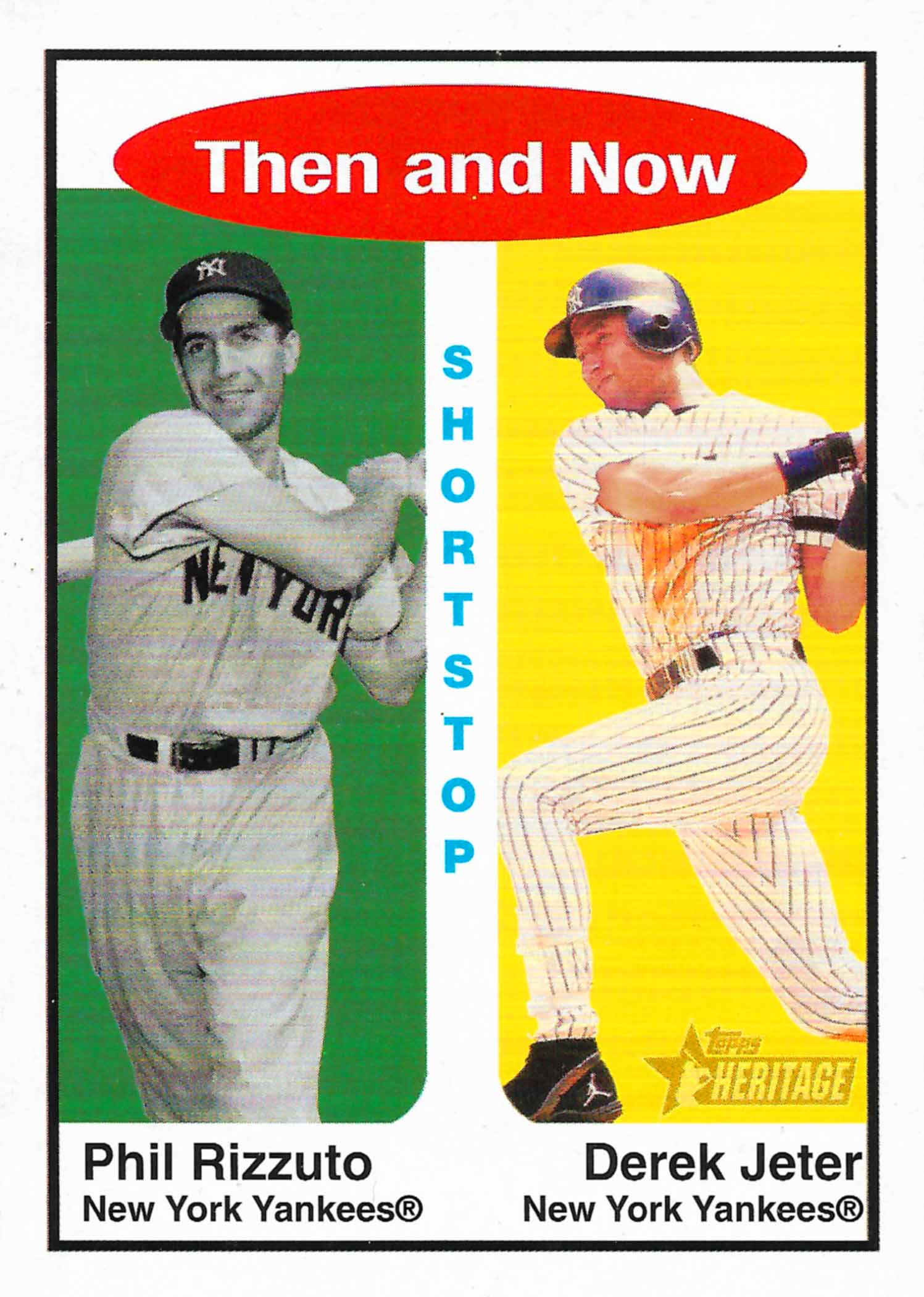 2001 Topps Heritage Then and Now