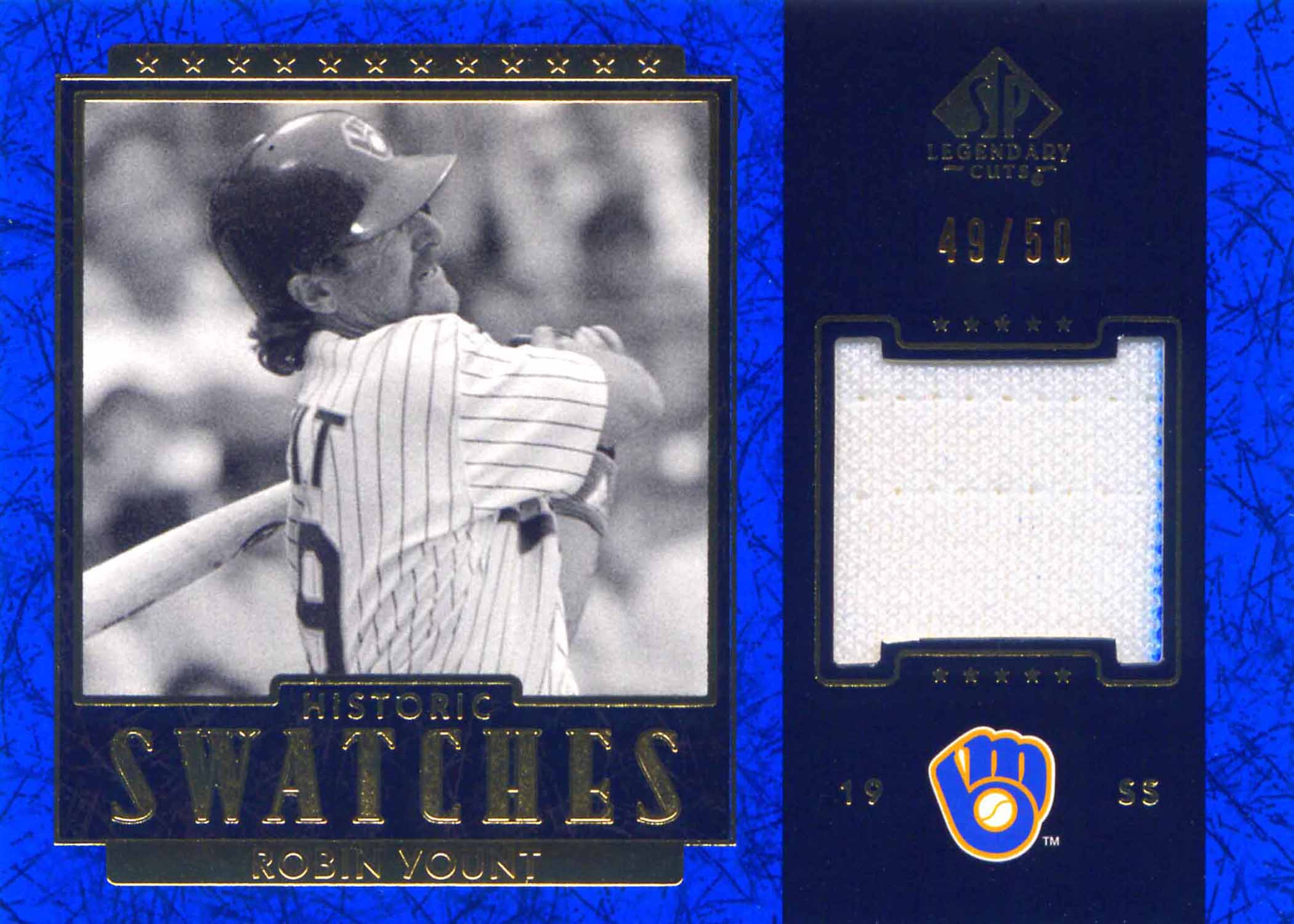 2003 SP Legendary Cuts Historic Swatches Blue Jersey
