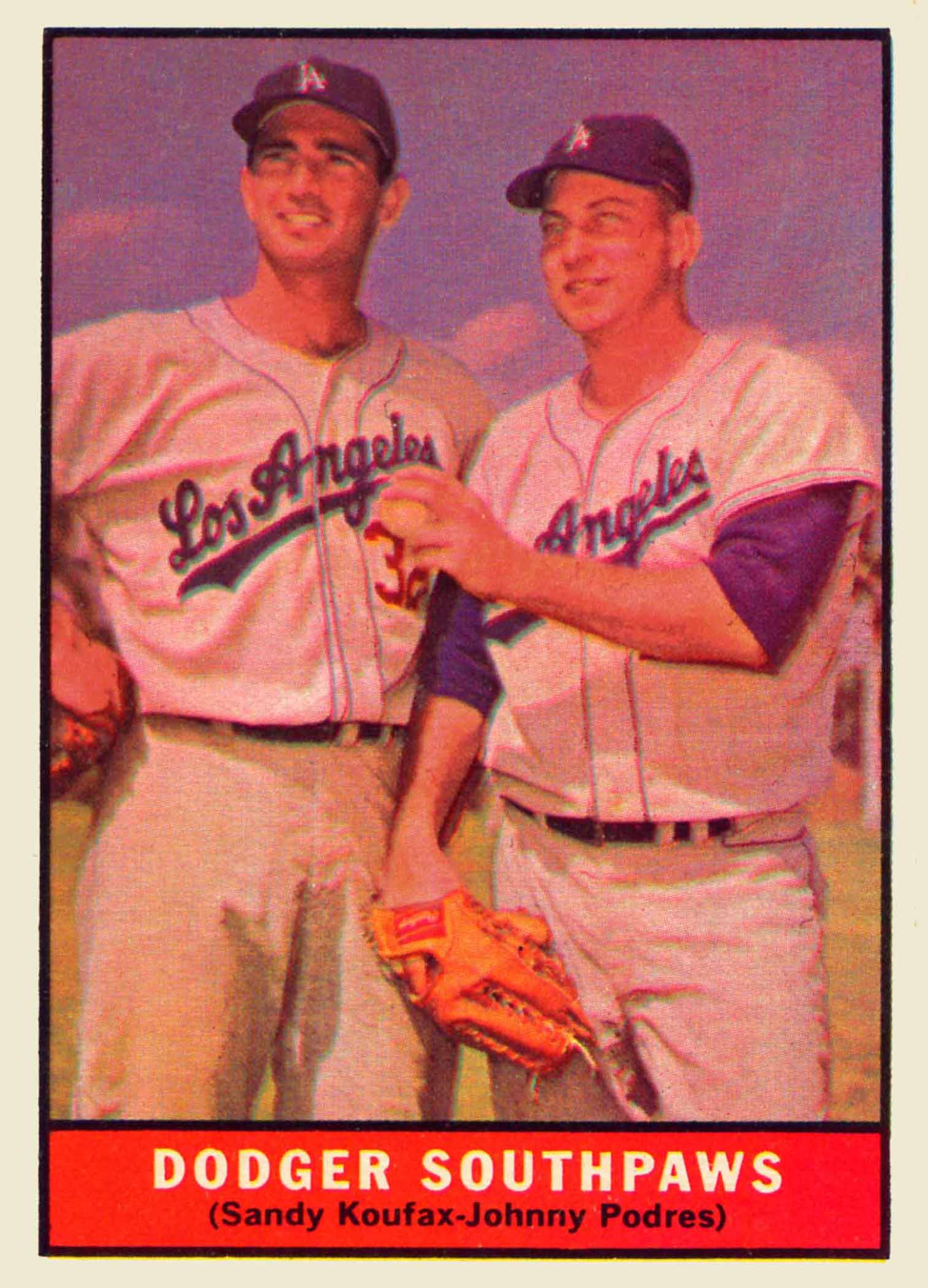 1961 Topps Dodger Southpaws