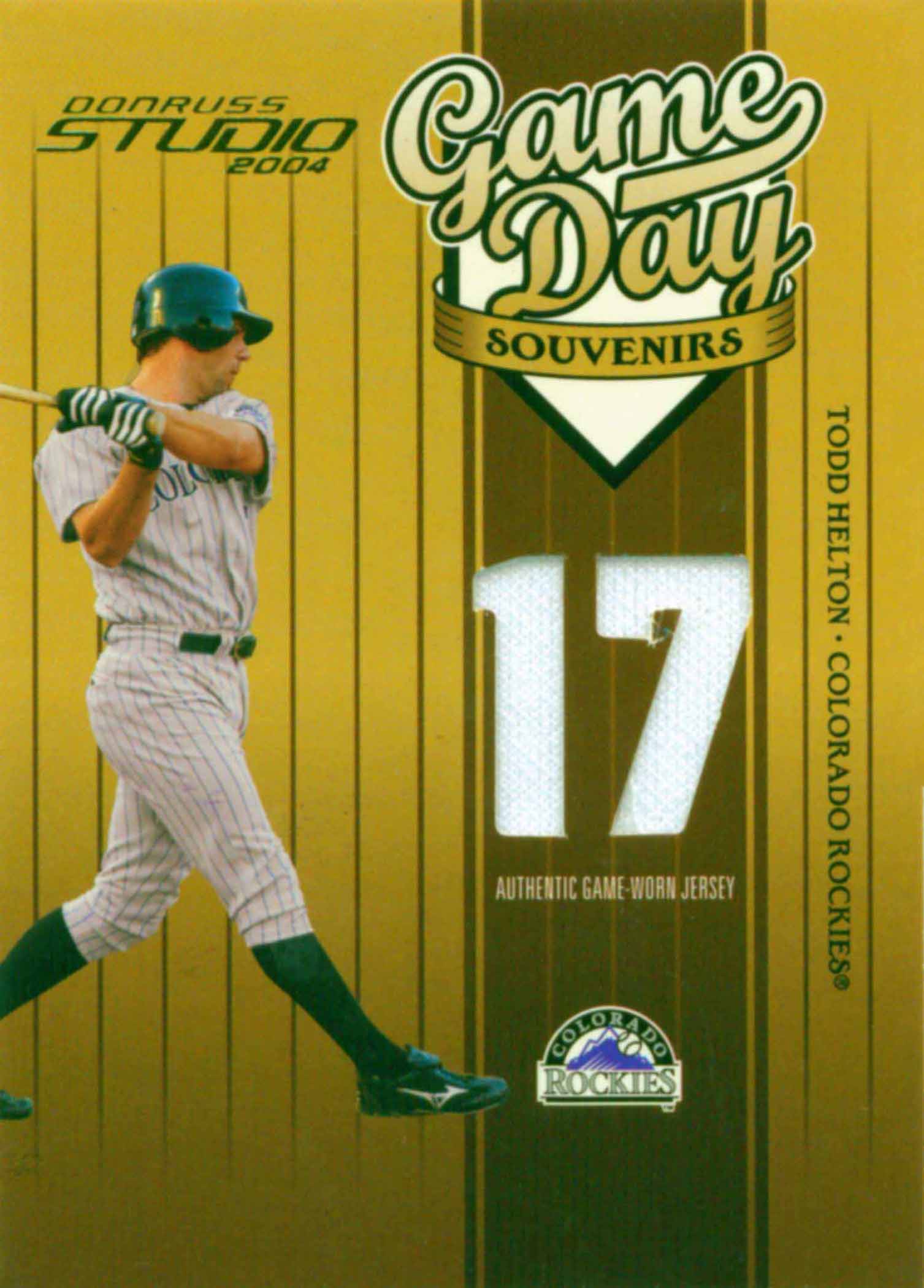 2004 Studio Game Day Souvenirs Number Jersey