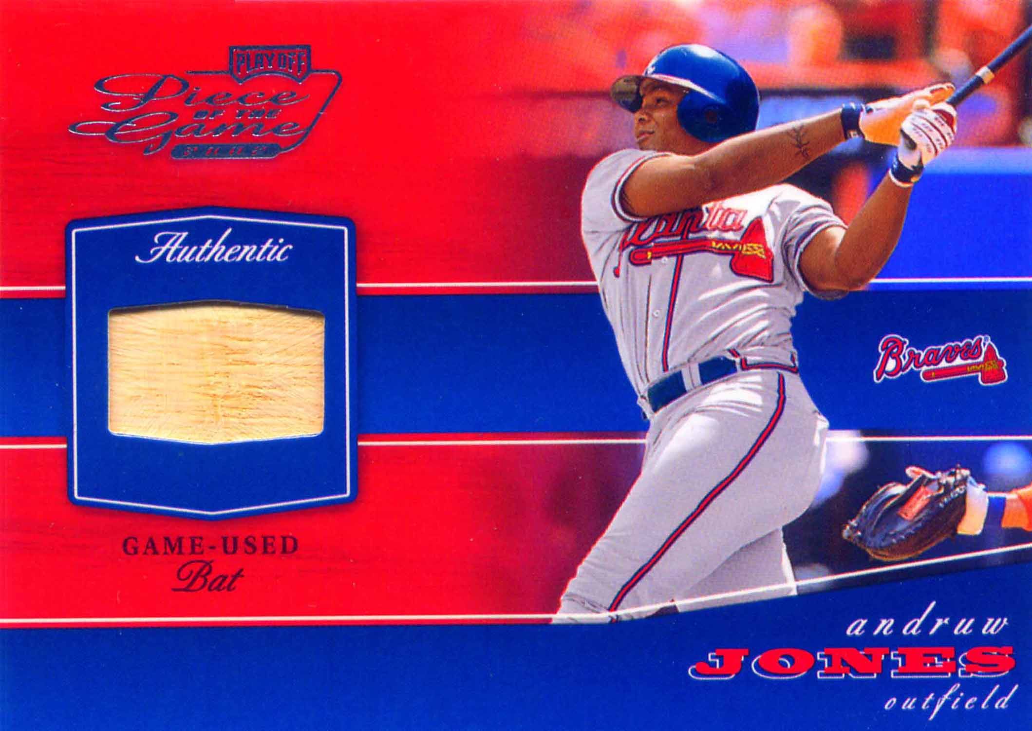 2002 Playoff Piece of the Game Materials Bat