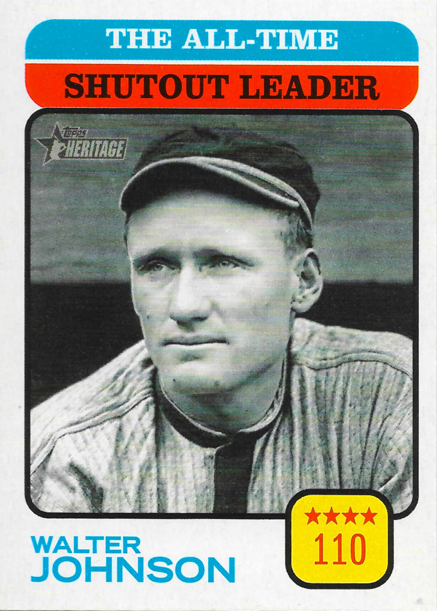2022 Topps Heritage All-Time Shutout Leader