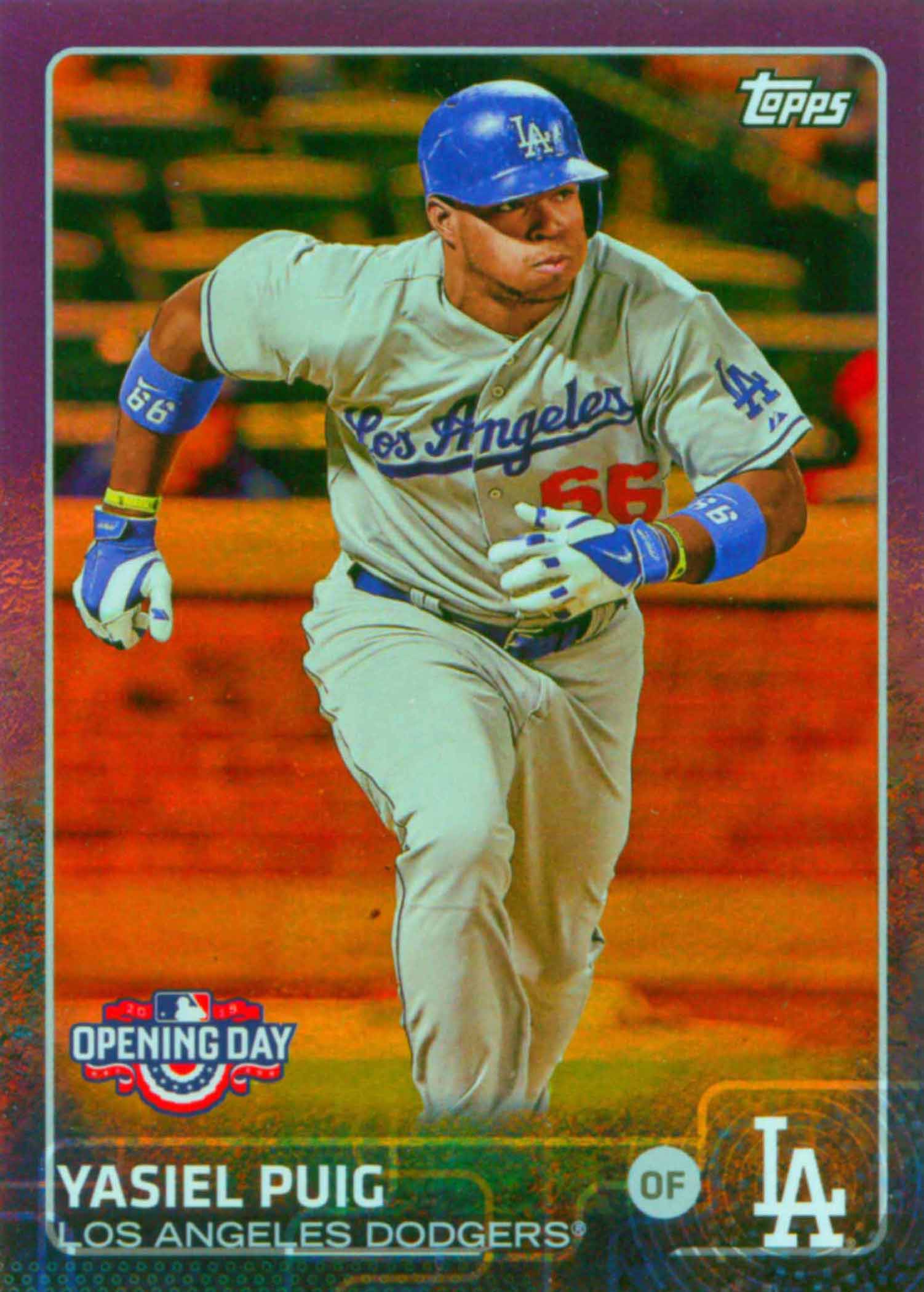 2015 Topps Opening Day Toys R Us Purple Border