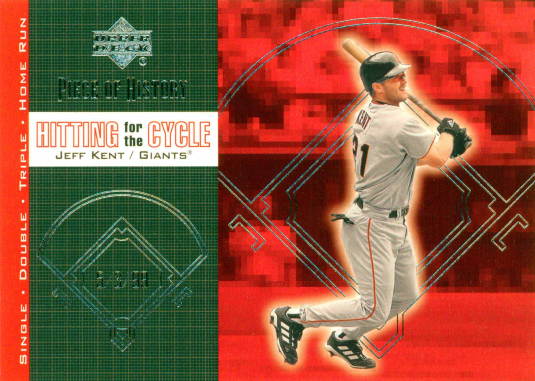 2002 Upper Deck-Piece Of History-Hitting For The Cycle