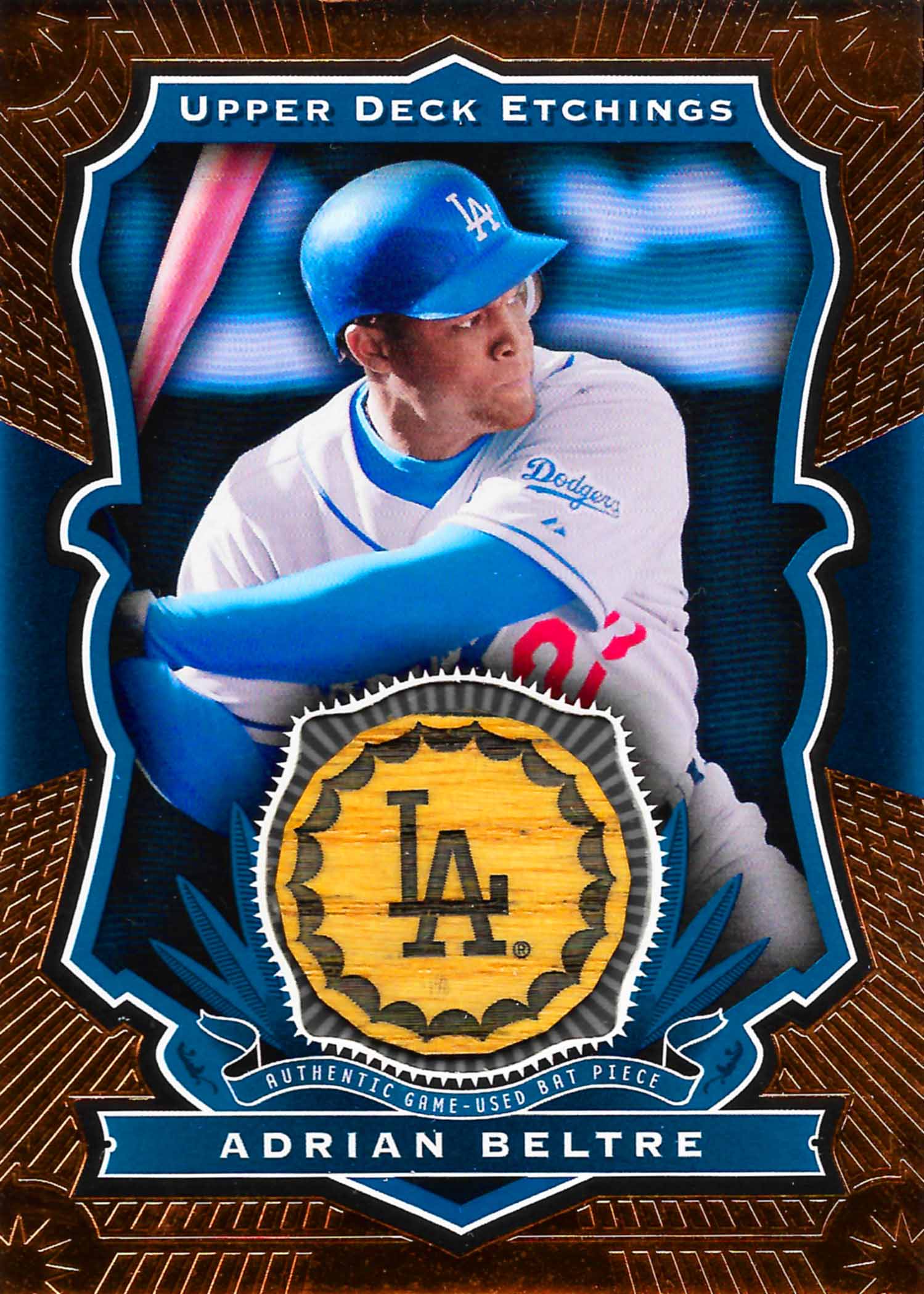 2004 Upper Deck Etchings Game Bat Blue