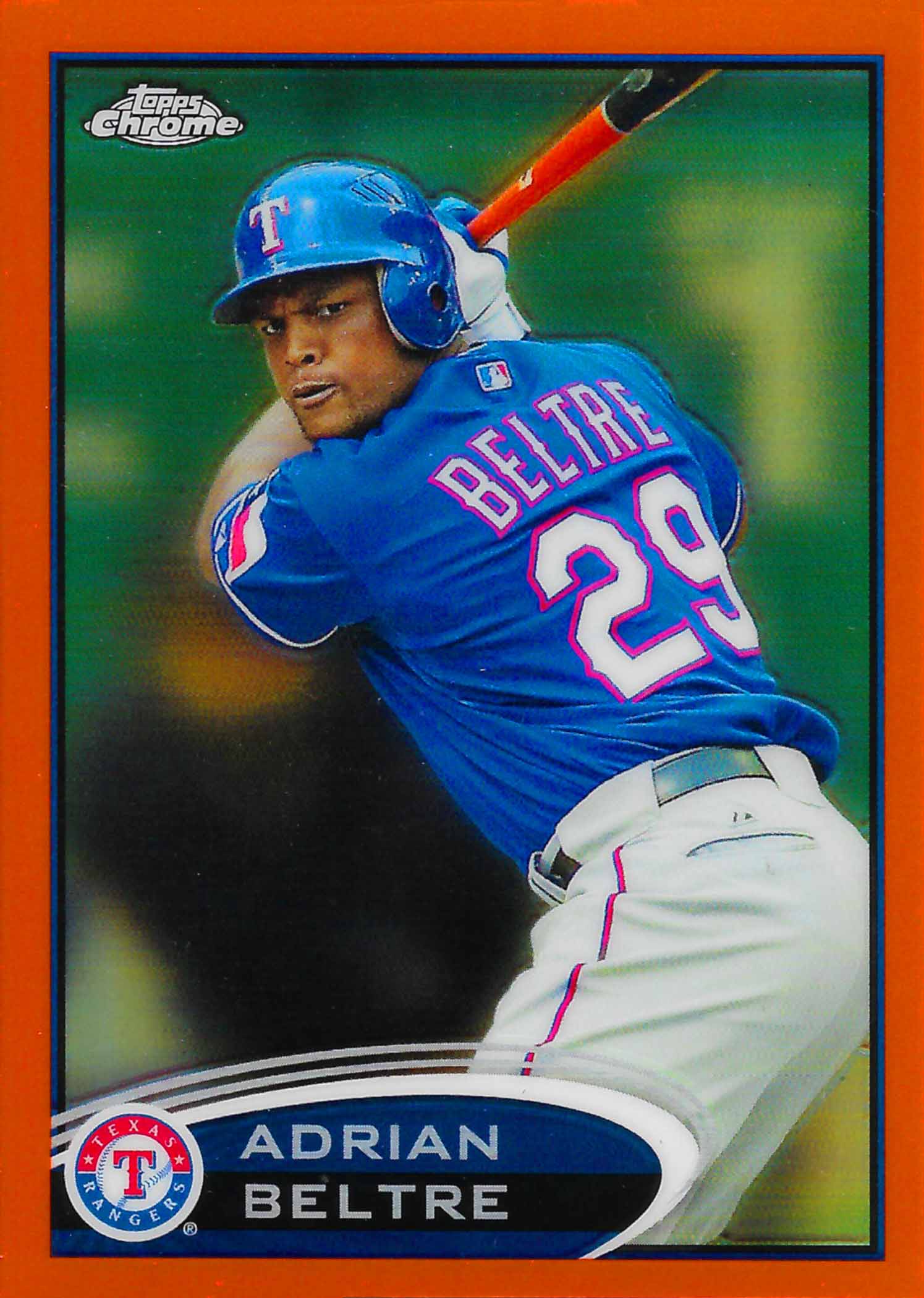2012 Topps Chrome Orange Refractors