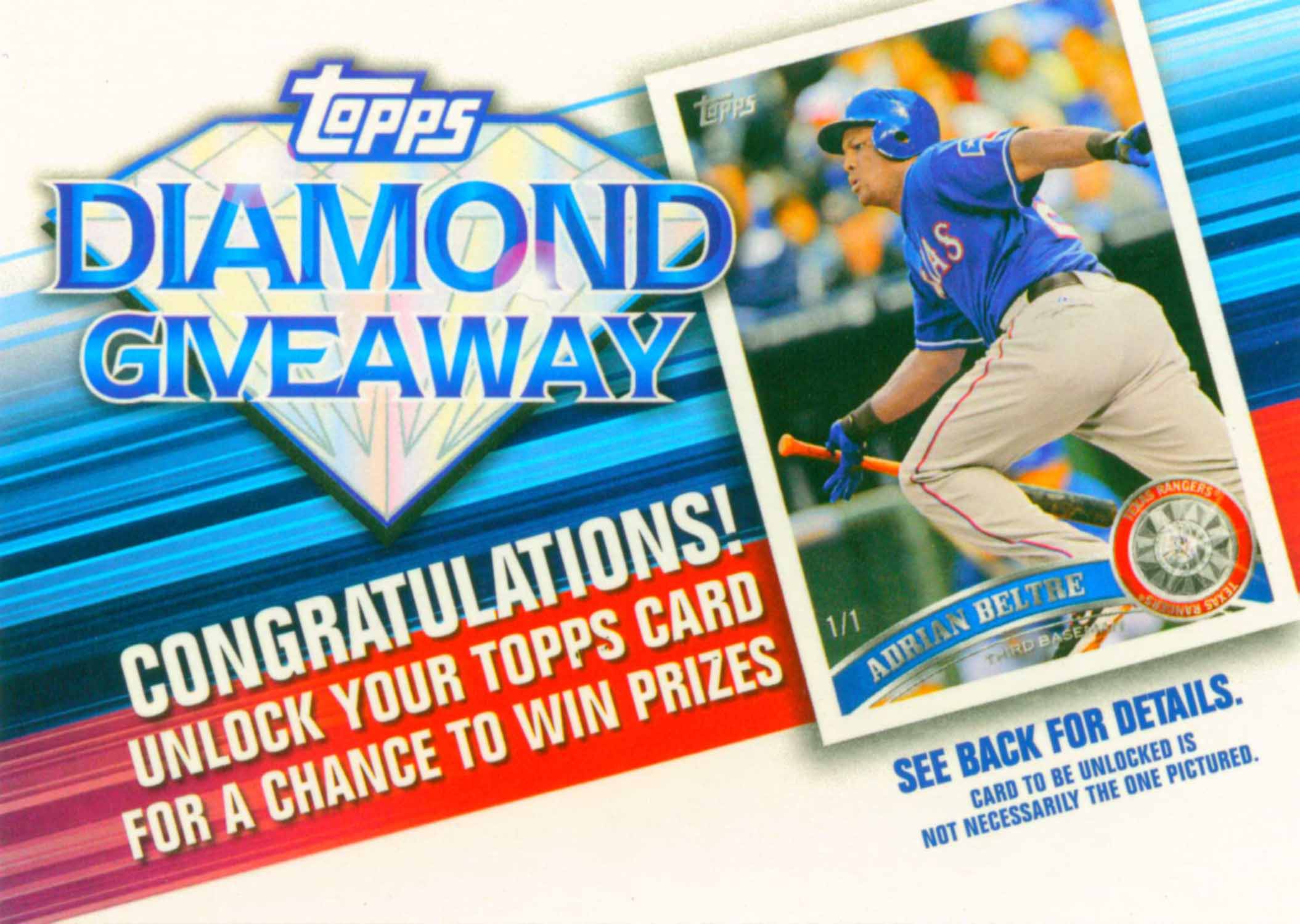 2011 Topps Diamond Giveaway