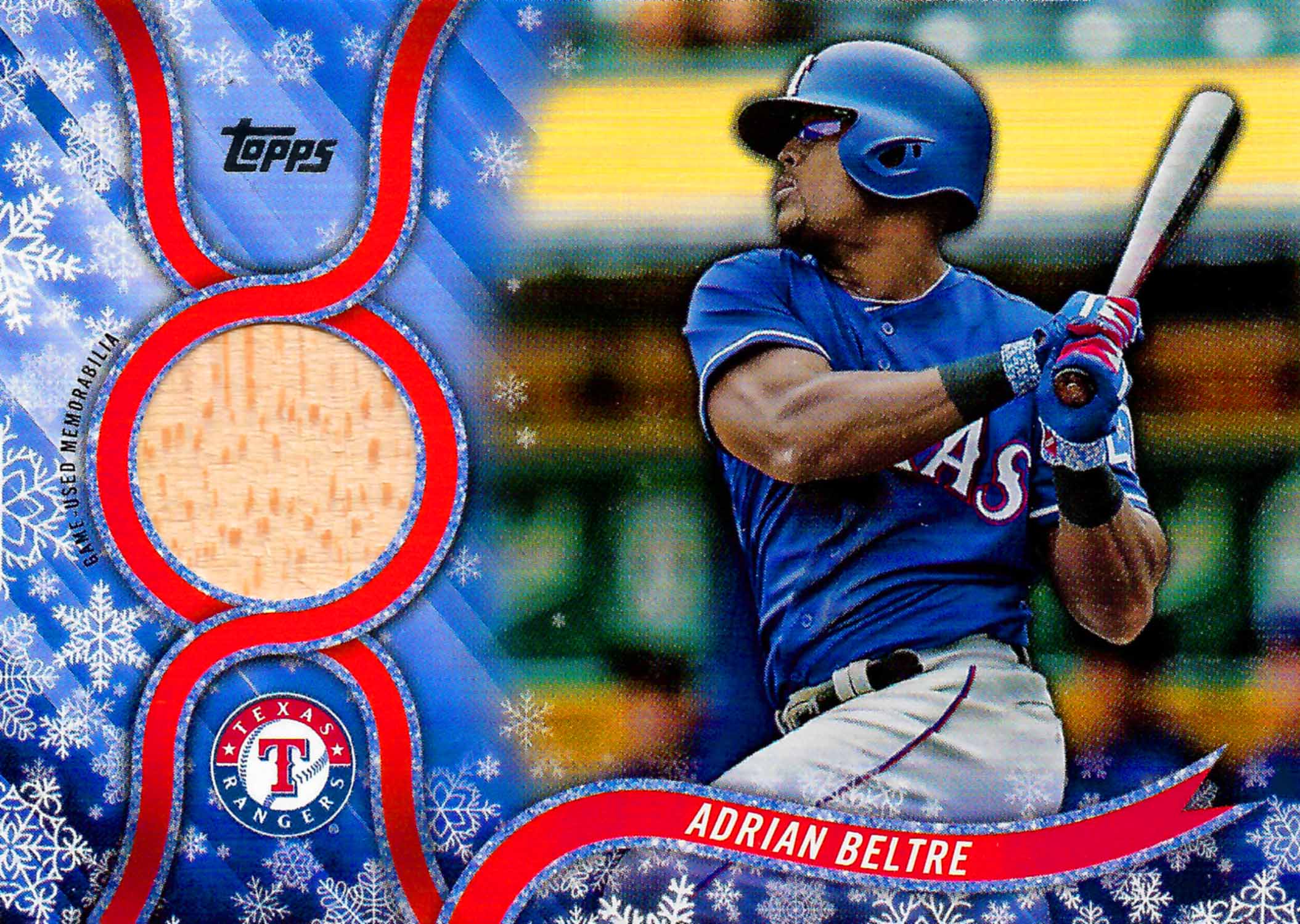 2018 Topps Walmart Holiday Snowflake Relics