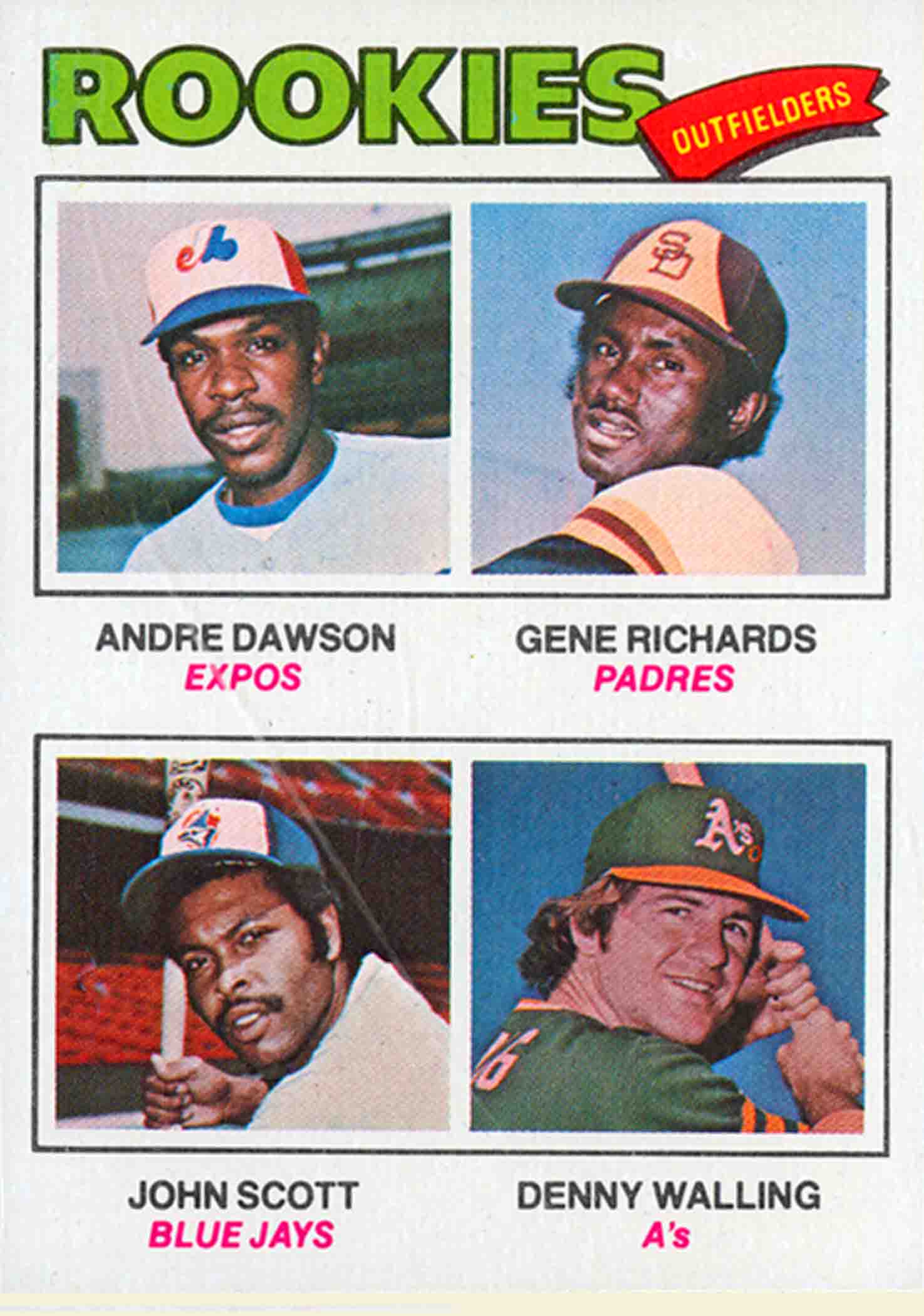 1977 Topps Rookie Outfielders