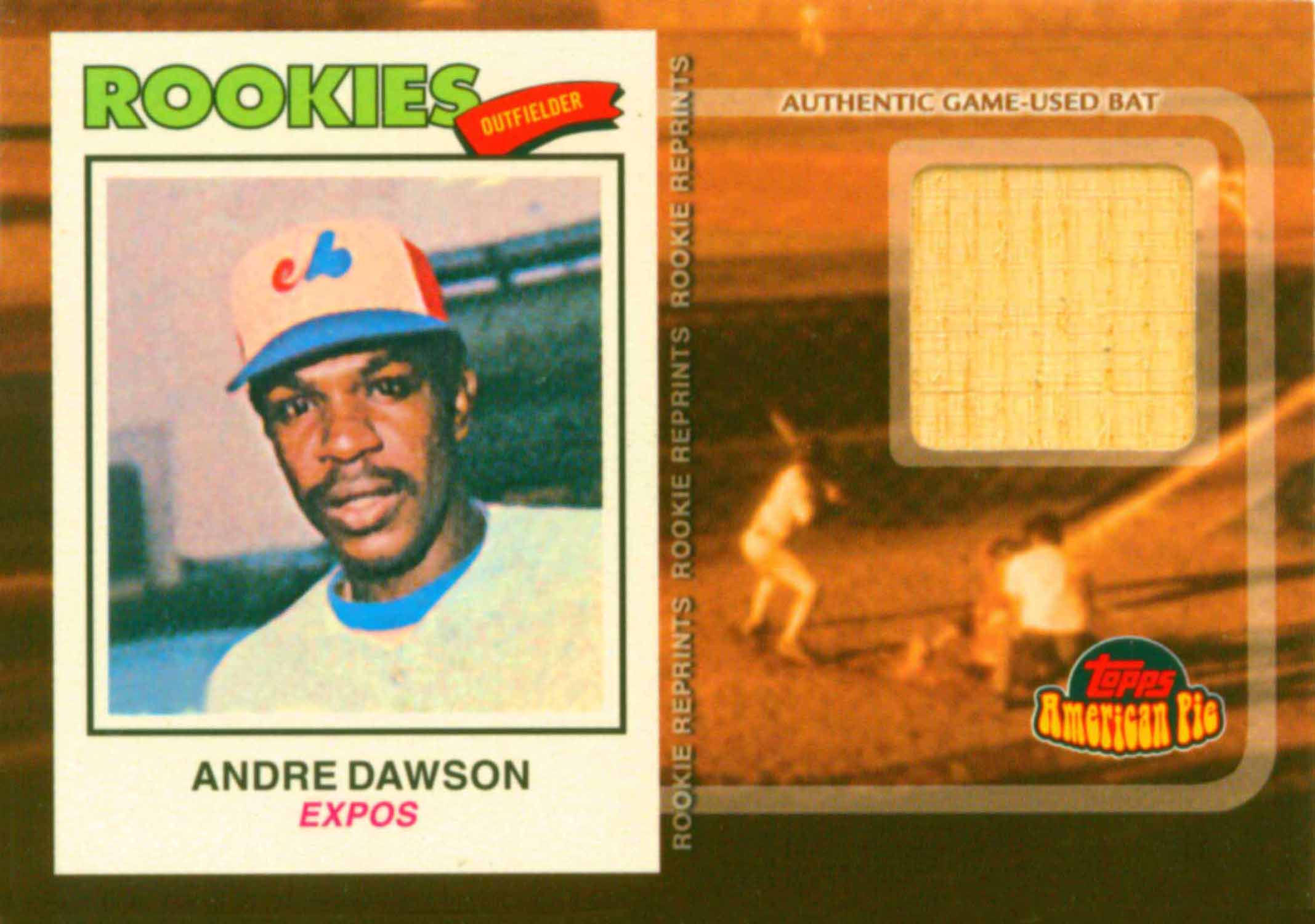 2001 Topps American Pie Rookie Reprint Relics Bat