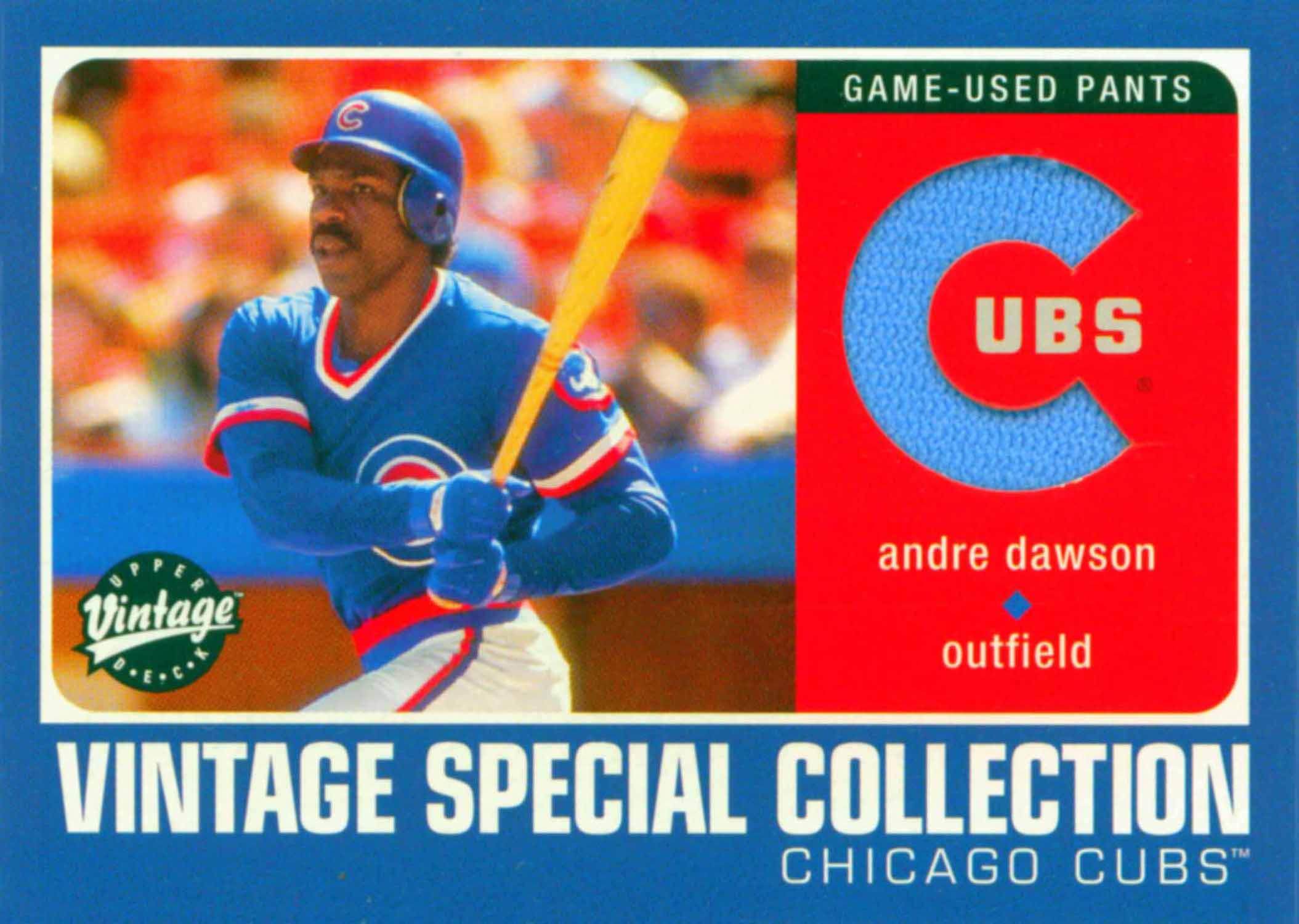 2002 Upper Deck Vintage Special Collection Game Jersey Pants