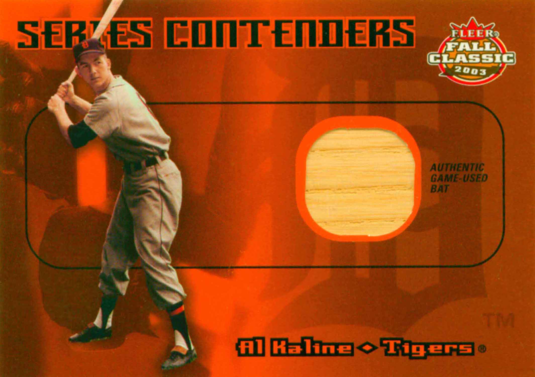 2003 Fleer Fall Classics Series Contenders Bat