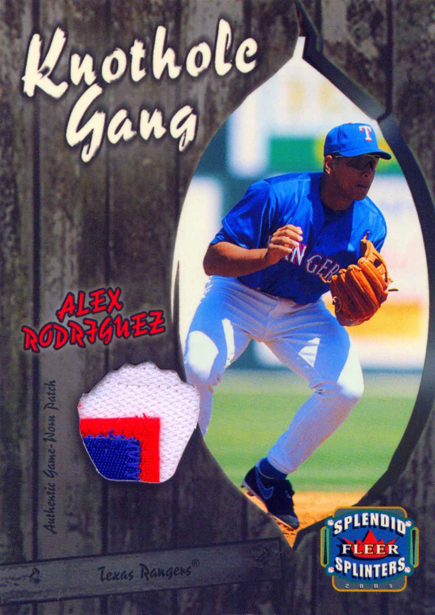 2003 Fleer Splendid Splinters Knothole Gang Patch