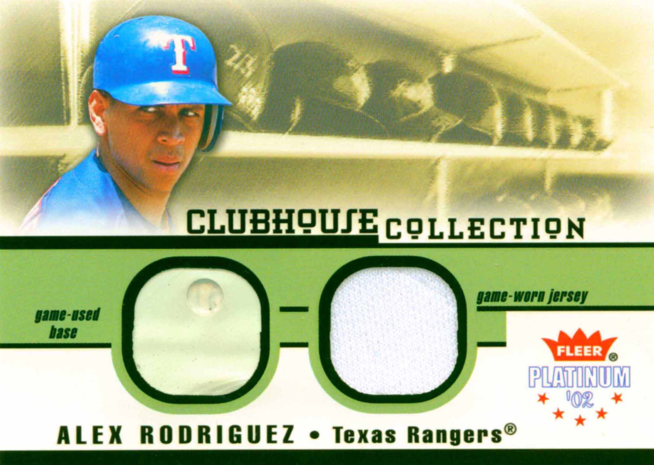 2002 Fleer Platinum Clubhouse Memorabilia Combos Base-Jersey