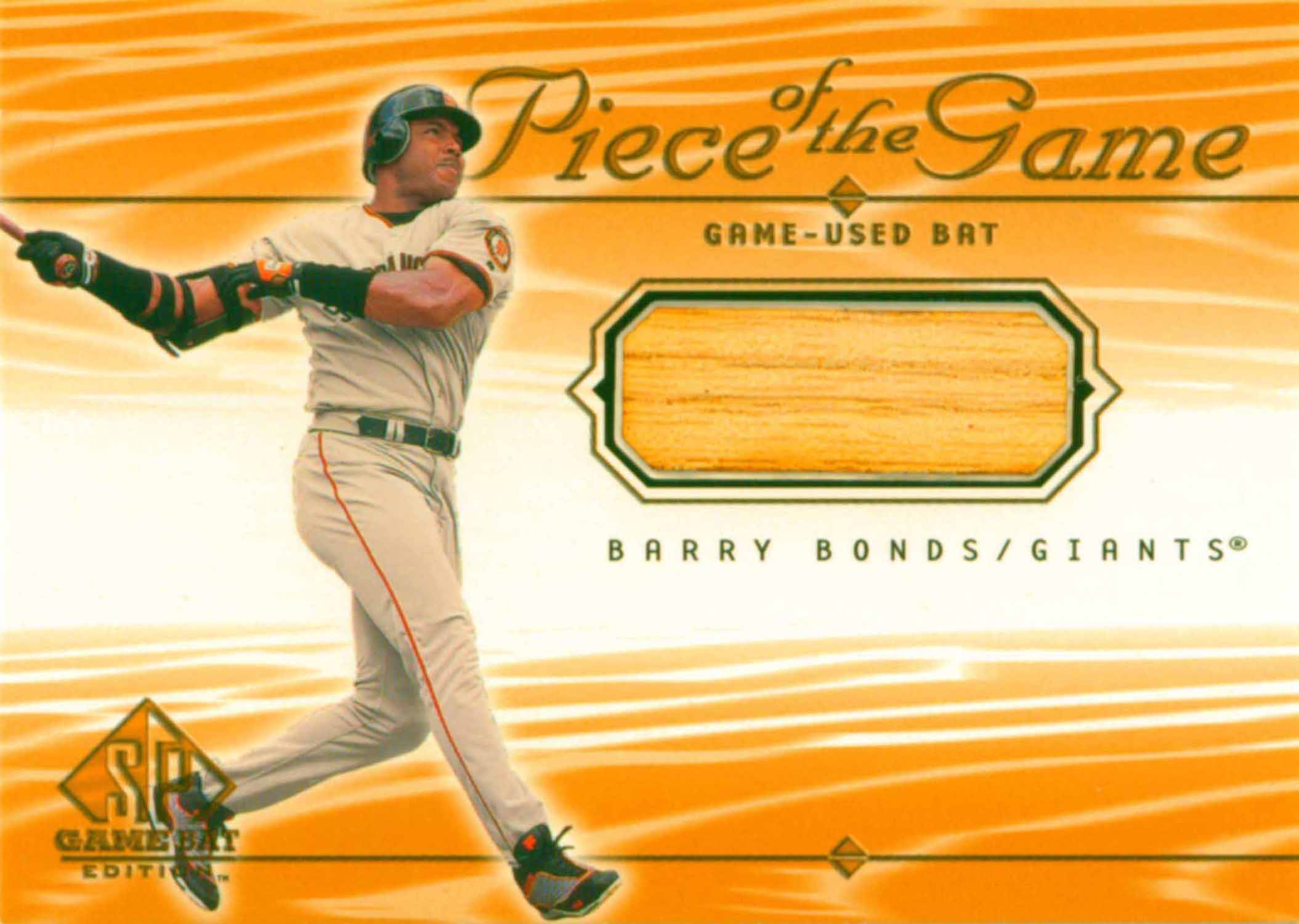 2001 SP Game Bat Edition Piece of the Game