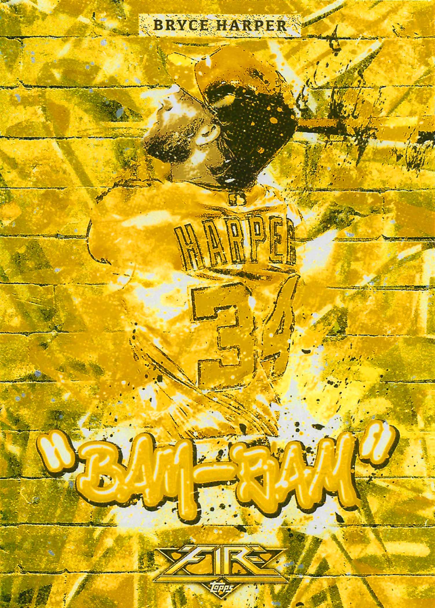 2017 Topps Fire Monikers Gold Minted