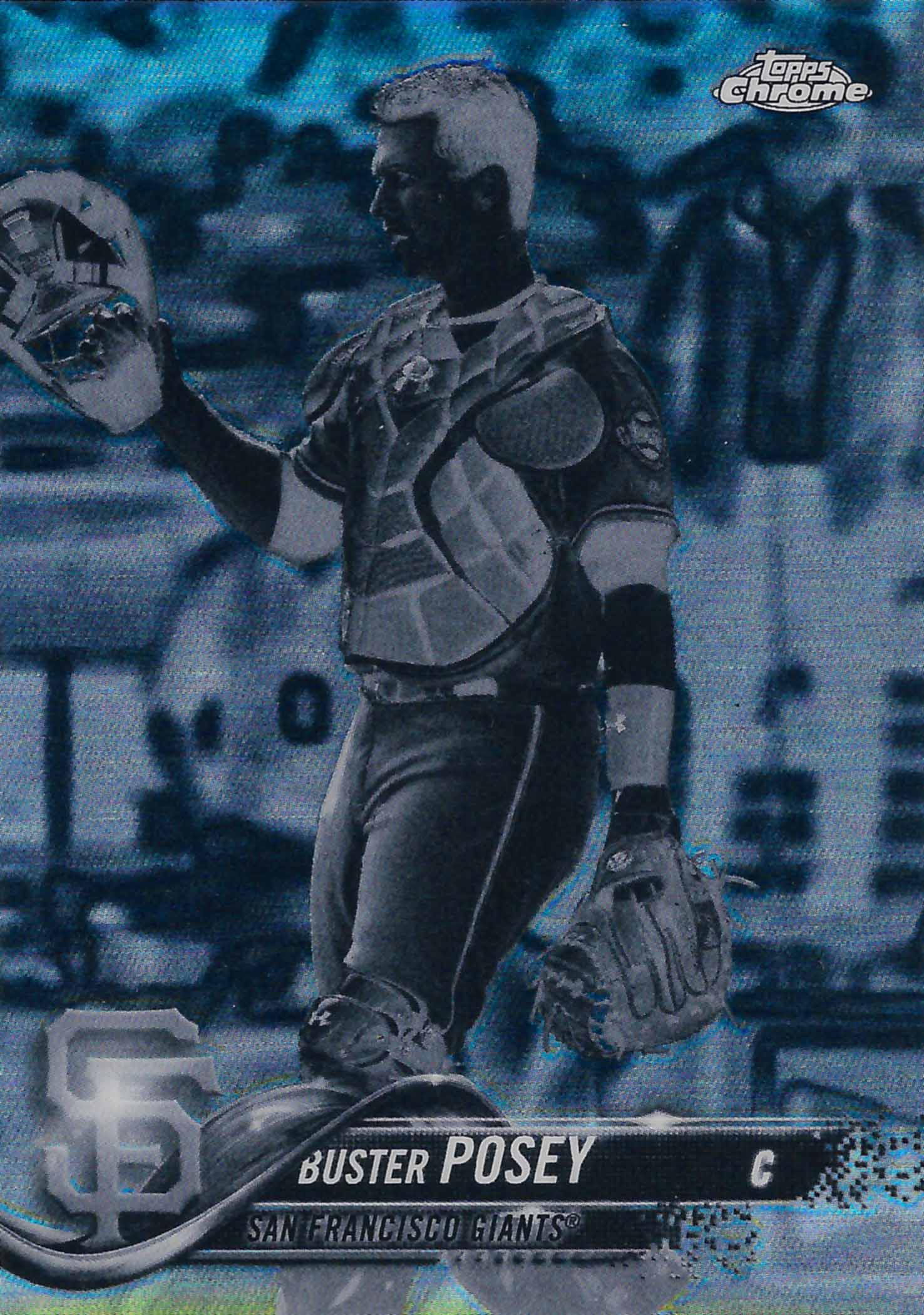 2018 Topps Chrome Black and White Negative Refractors
