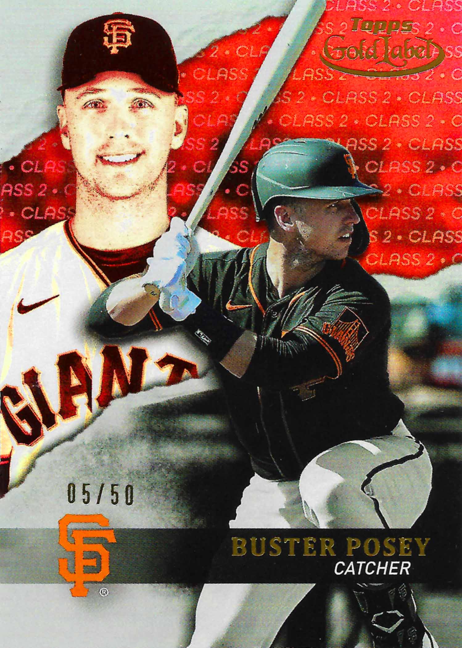 2020 Topps Gold Label Class 2 Red