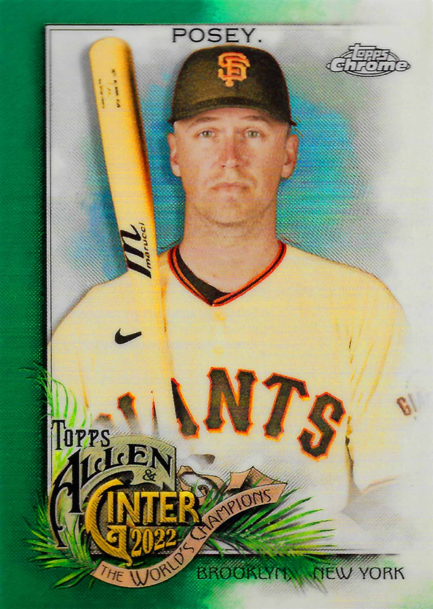 2022 Topps Allen and Ginter Chrome Green Refractors
