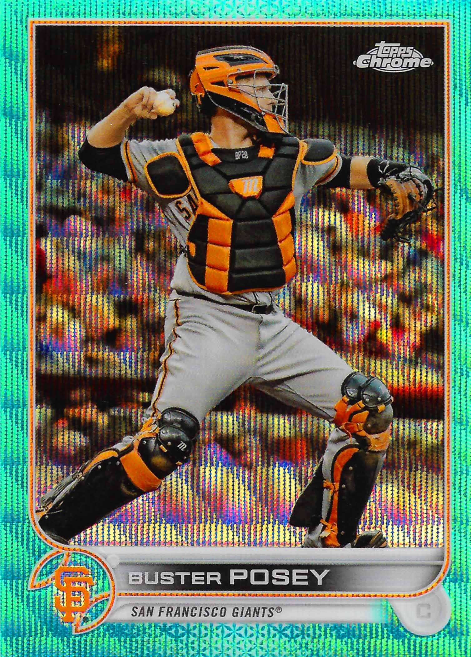 2022 Topps Chrome Aqua Mini-Diamond Refractors