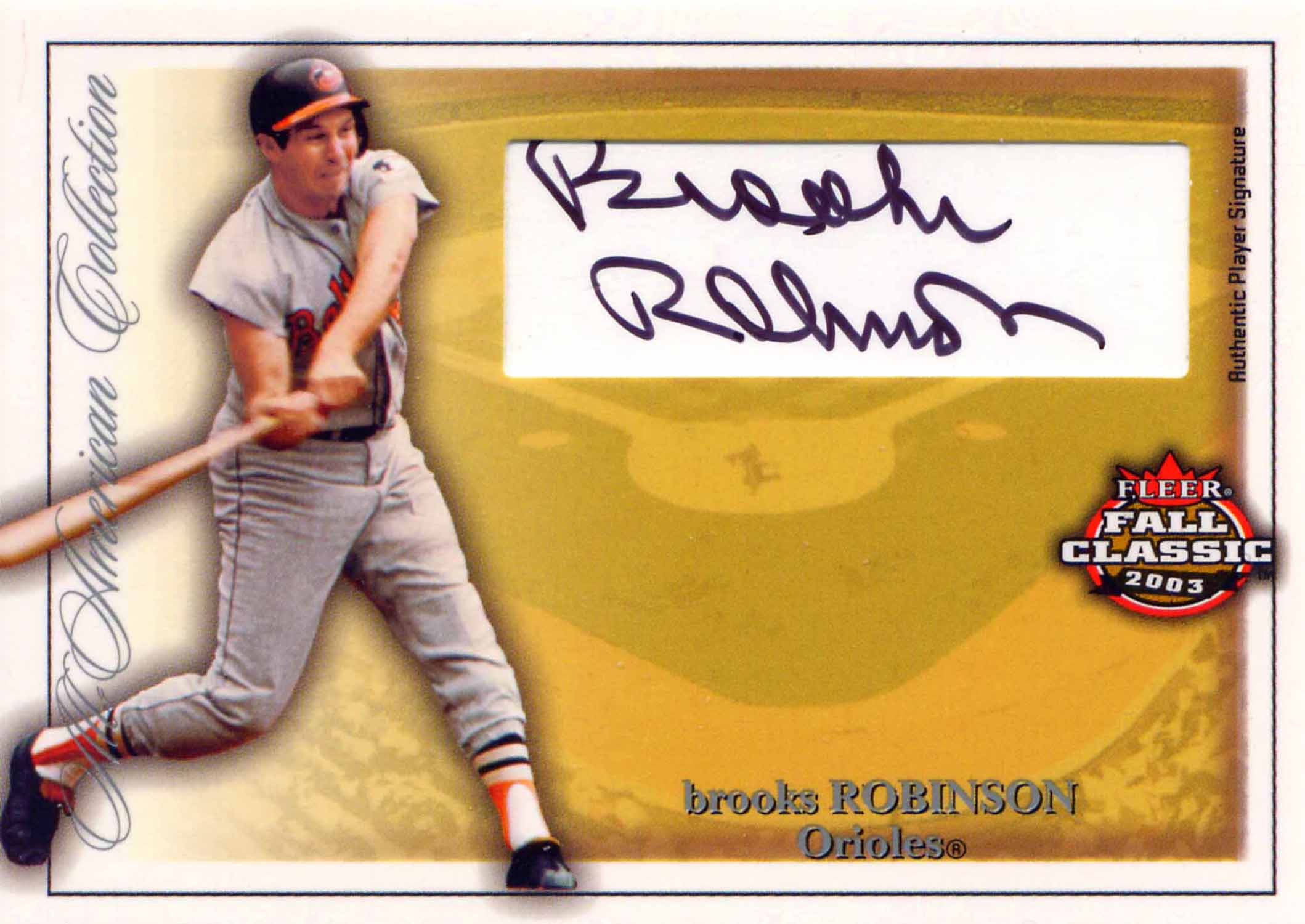 2003 Fleer Fall Classics All-American Autographs