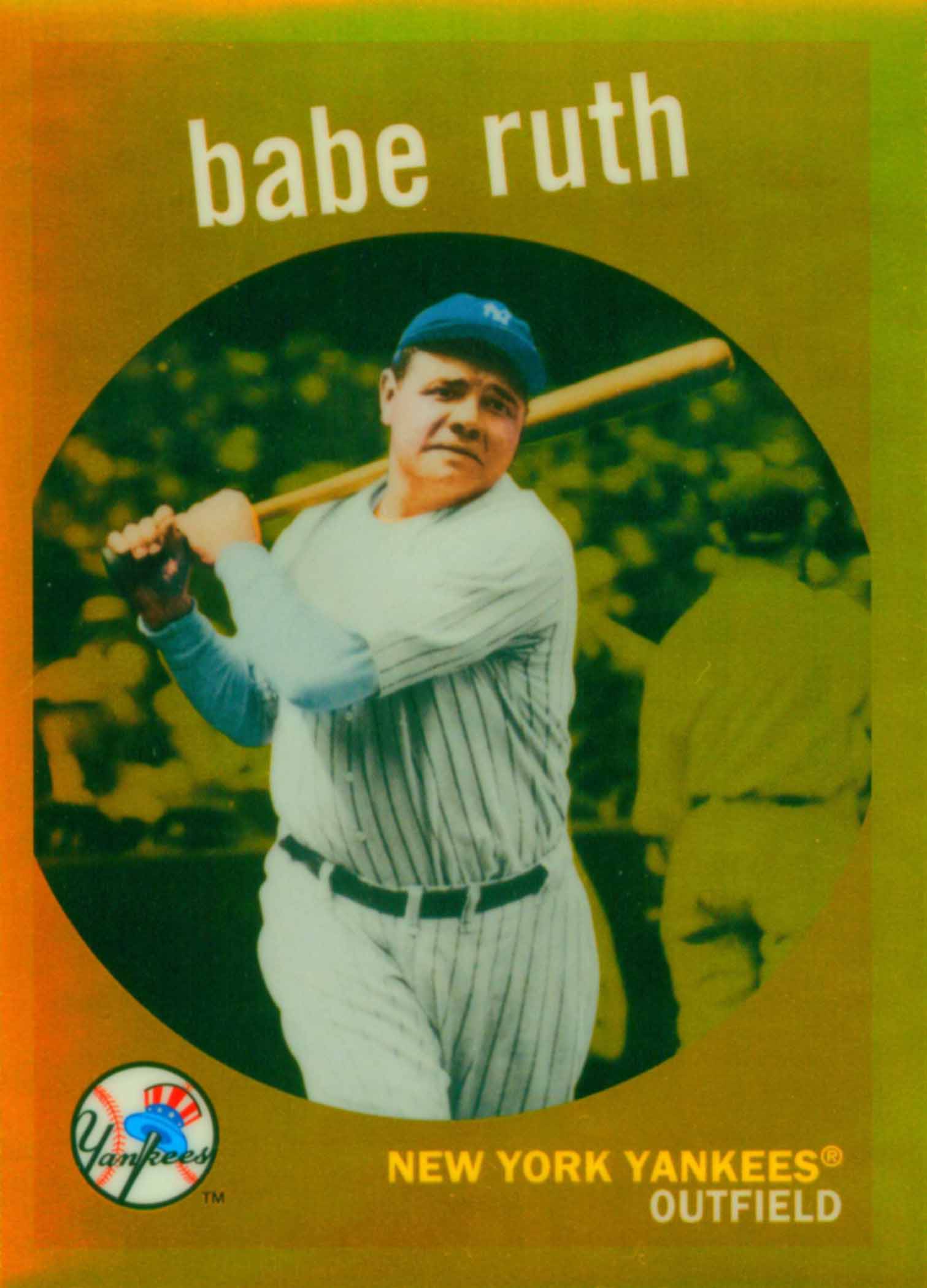 2011 Topps Factory Set Target Ruth Chrome Gold Refractors