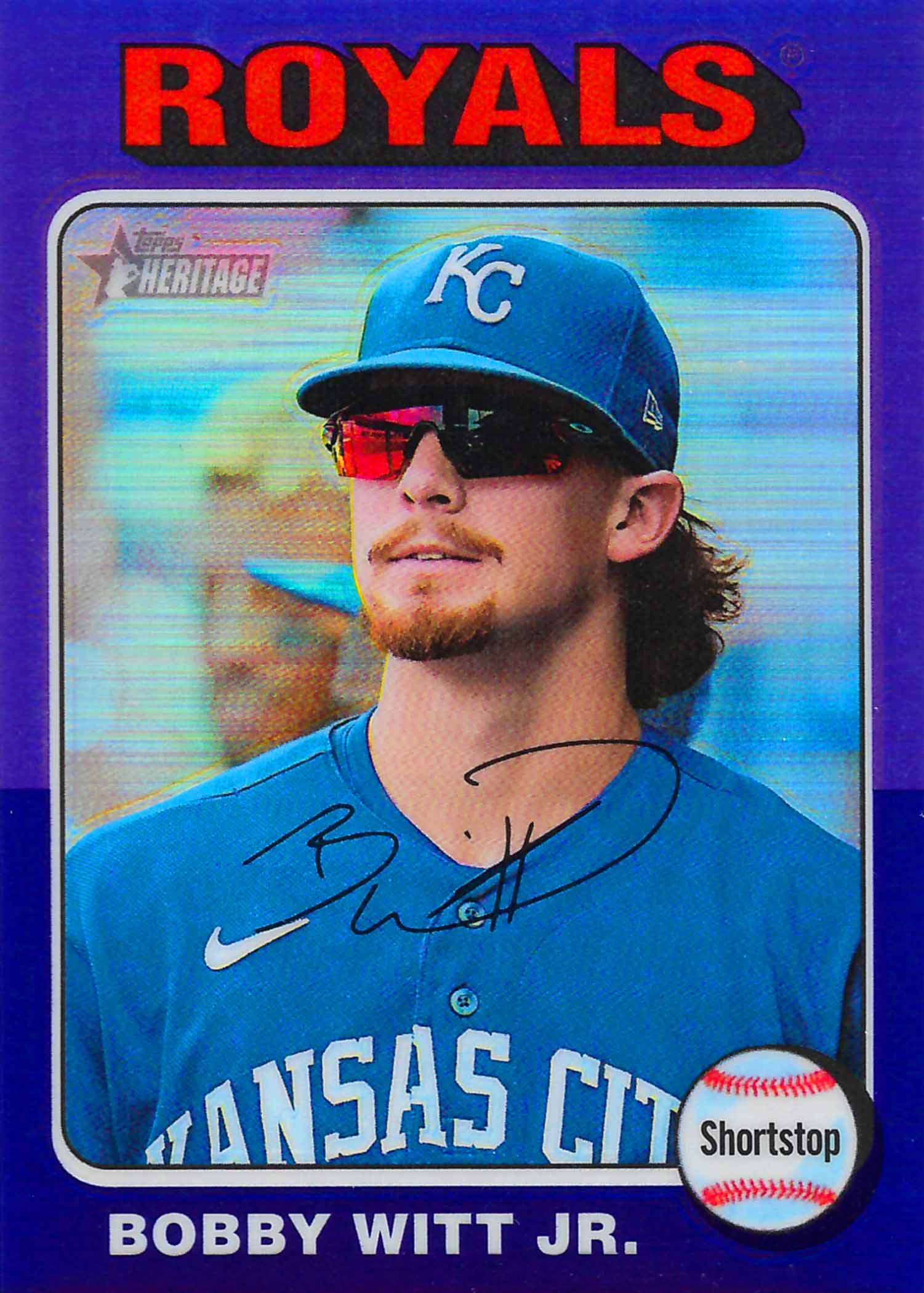 2024 Topps Heritage Chrome Purple Refractors
