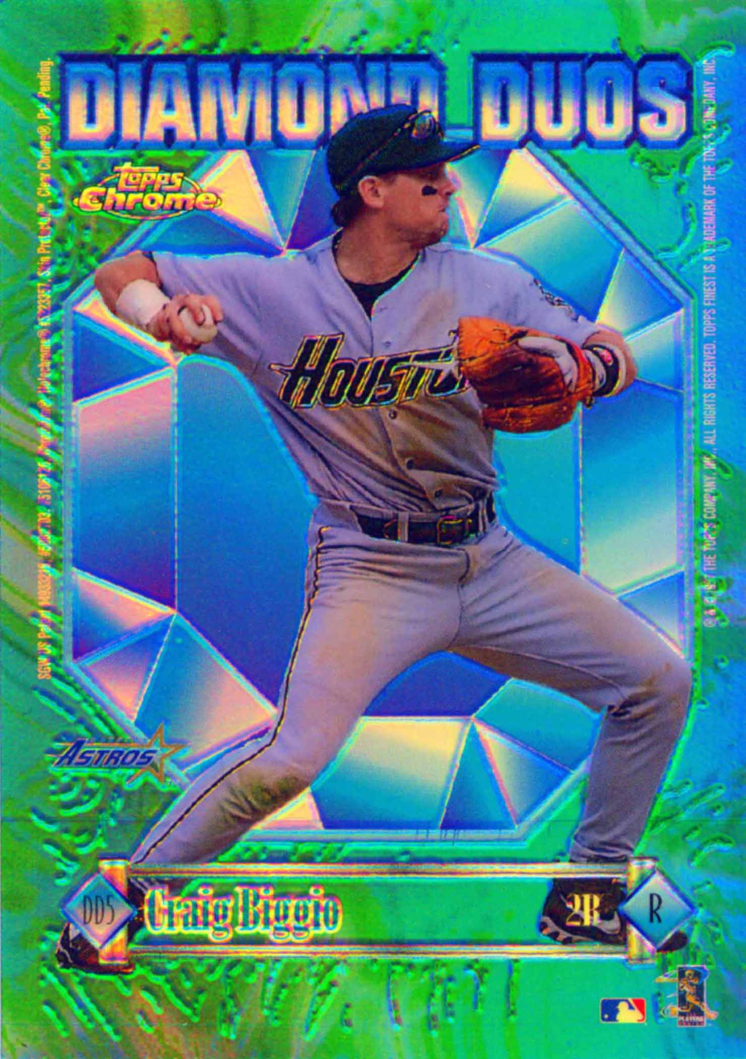 1997 Topps Chrome Diamond Duos Refractors
