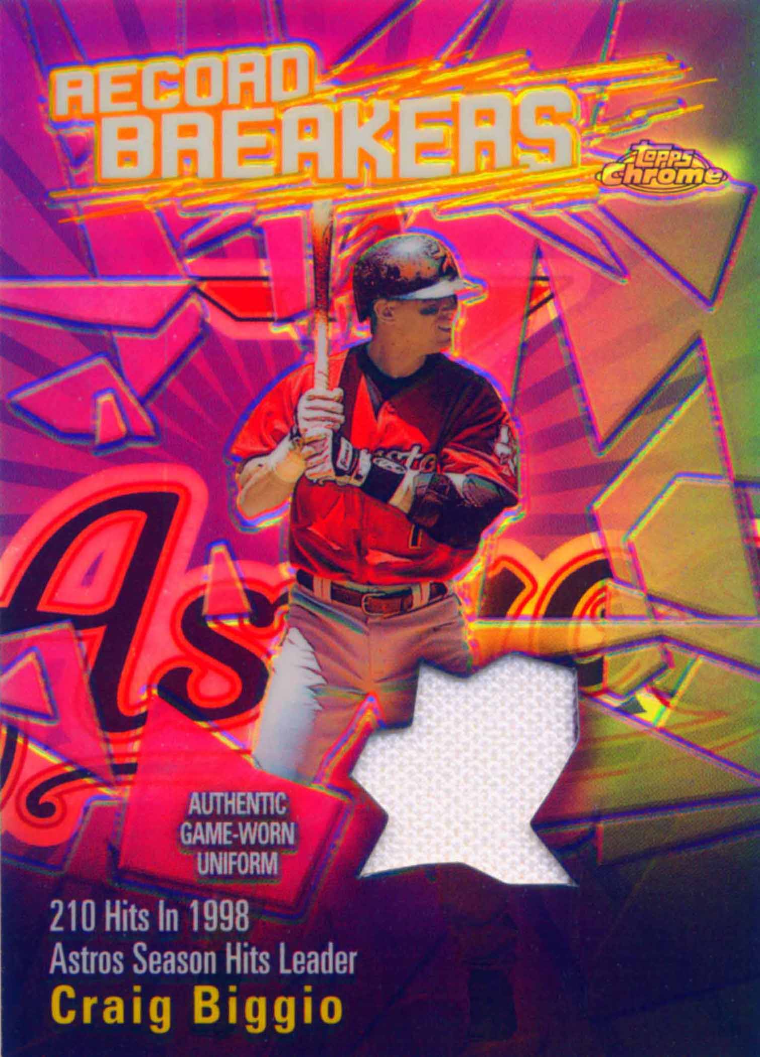 2003 Topps Chrome Record Breakers Relics Uniform