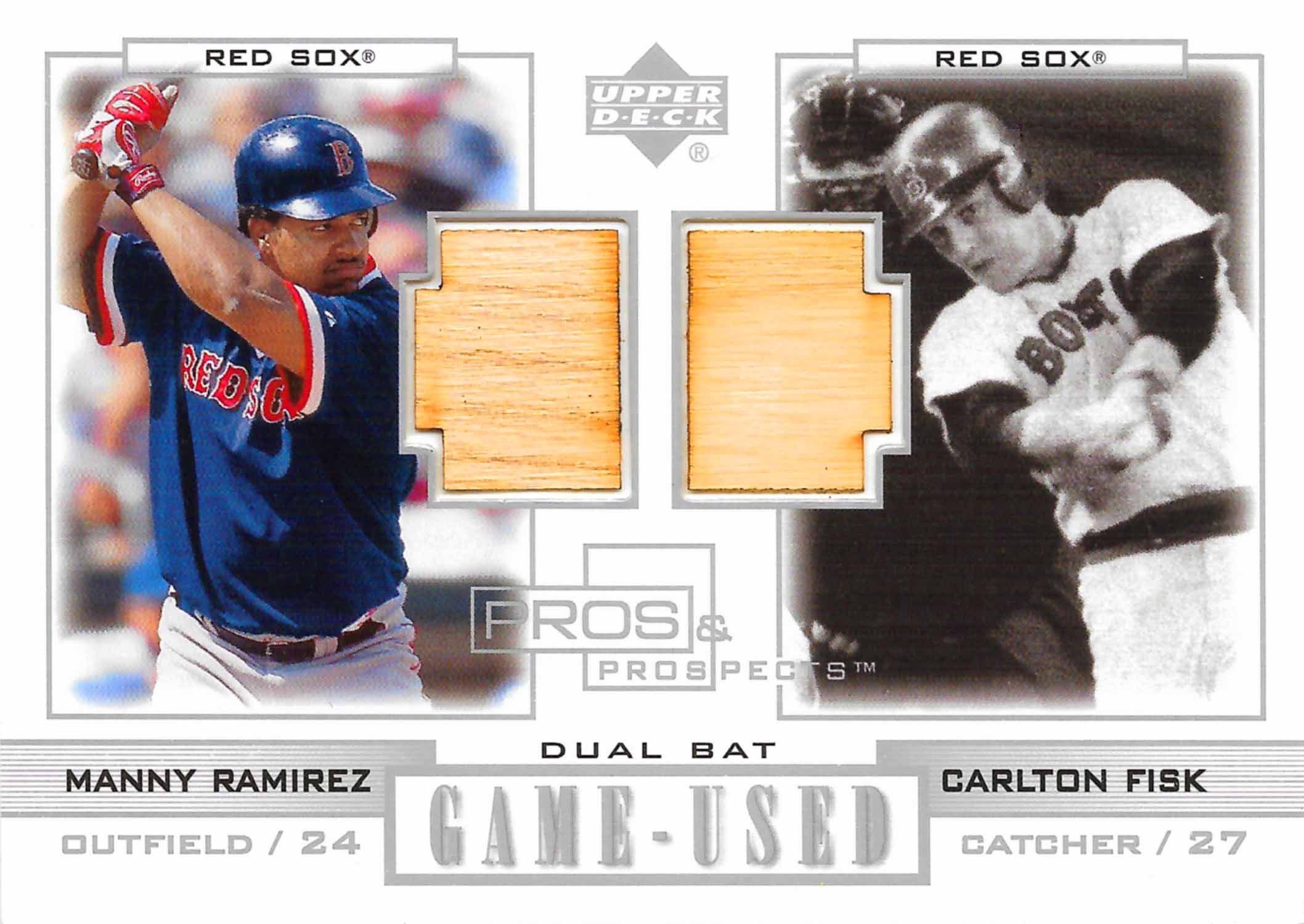 2001 Upper Deck Pros and Prospects Legends Game Bat