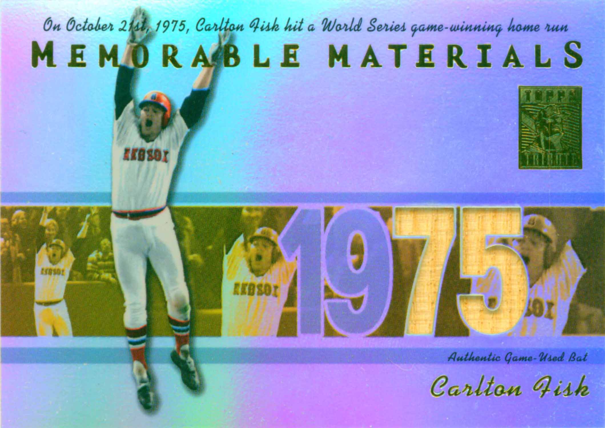 2002 Topps Tribute Memorable Materials Bat