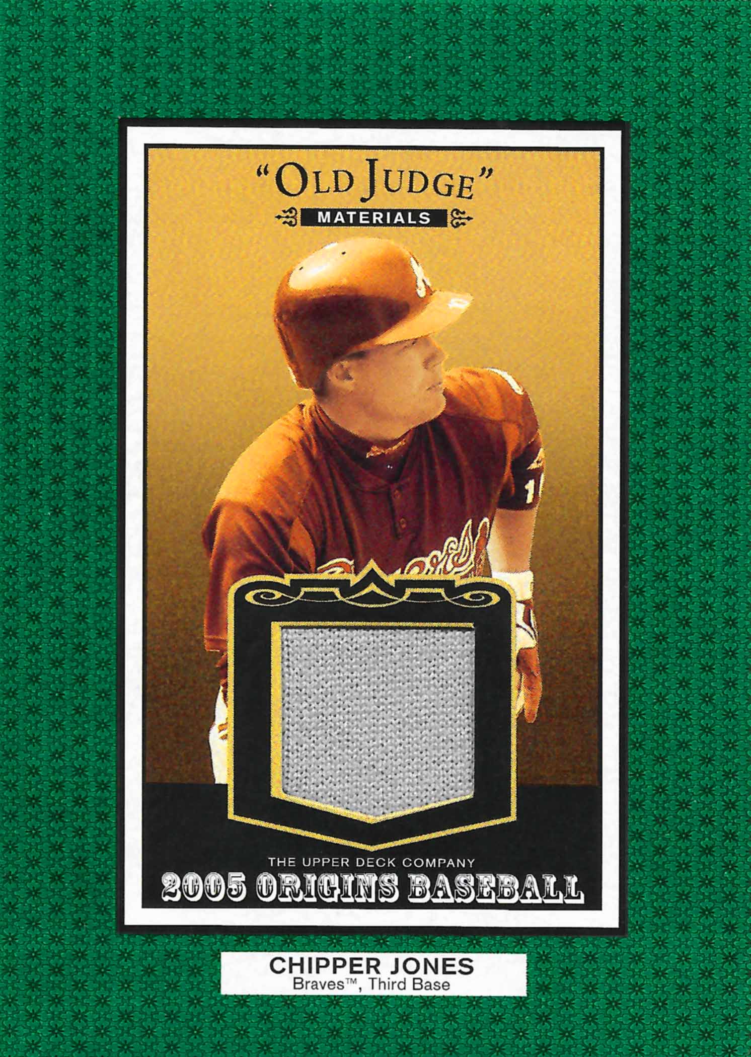 2005 Origins Old Judge Materials Jersey